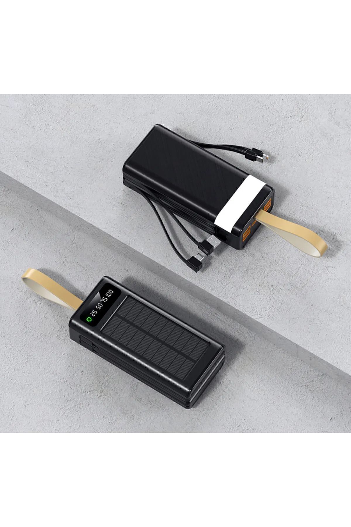 پاوربانک سولار 30.000 ماه انرژی خورشیدی چراغ شارژر 4XUSB کابل خروجی شارژ چندگانه اورجینال MATECHNO