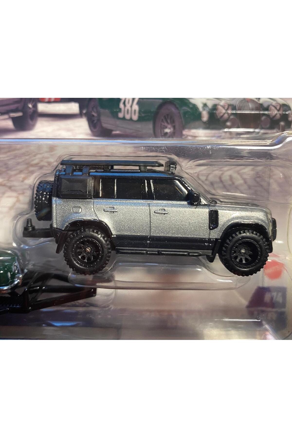 مدل خودرو جگوار پریمیوم MK1 و لندروور دیفندر 110 '23 2024 TEAM TRANSPORT اورجینال HOT WHEELS