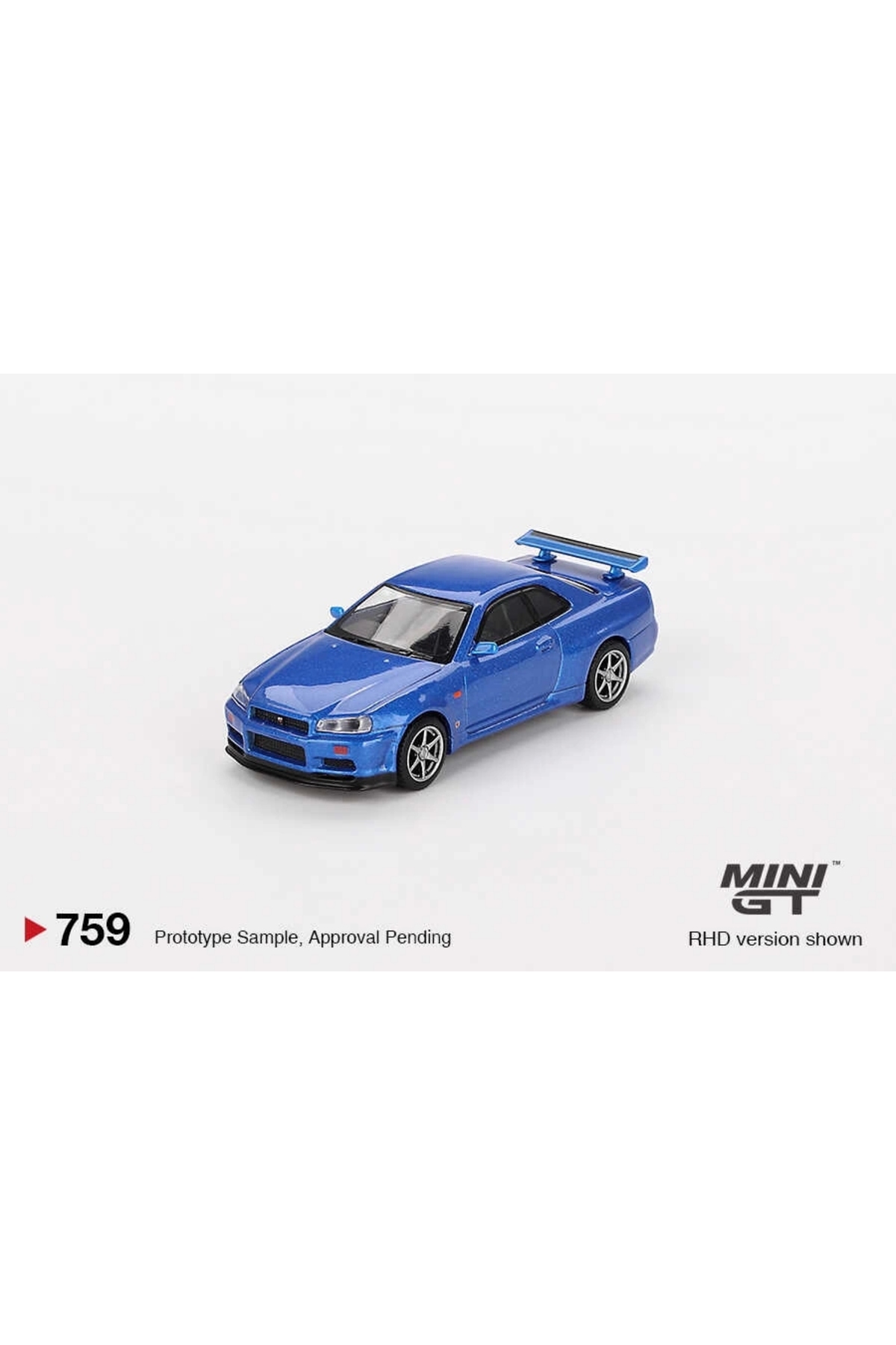 مدل خودرو 1 64 نیسان اسکای لاین GT R R34 V SPEC BAYSIDE BLUE MGT00759 اورجینال Genel Markalar