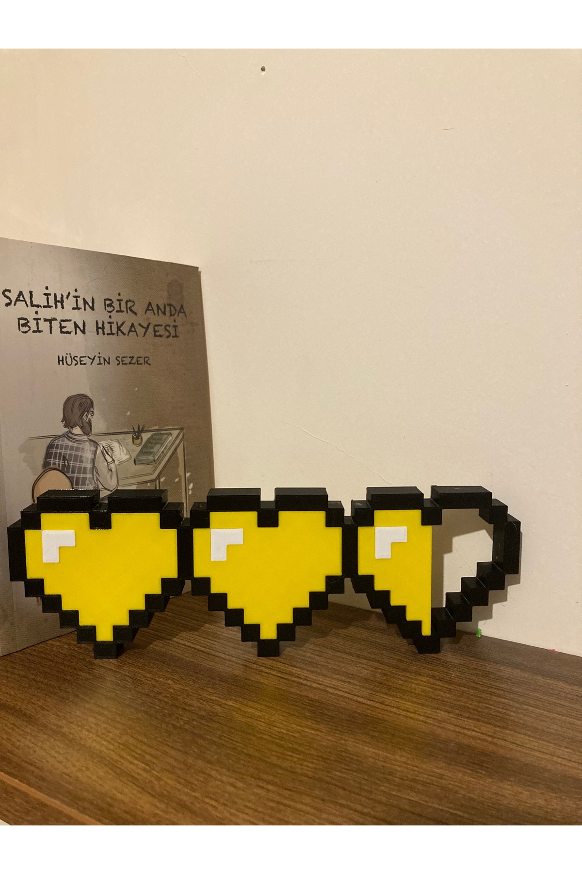 فیگور MC YELLOW HEART FIGURE THINKET قفسه کتاب زینت MINECRAFT Goplast Premium