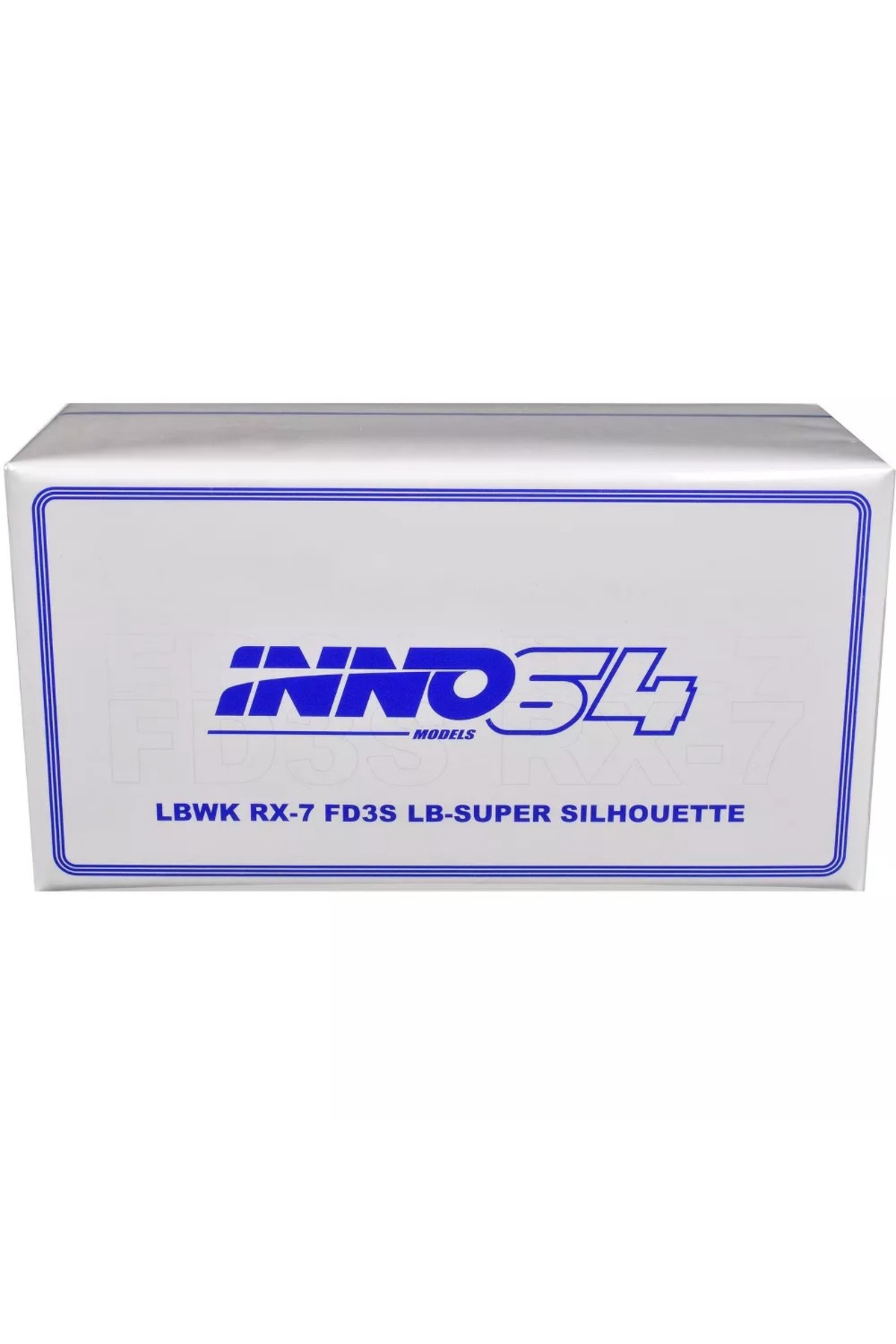 مدل خودرو مزدا RX7 LB SUPER SILHOUETTE 1 سفید و آبی HONG KONG TOY CAR SALON 2024 SPECIAL ED 1:64 اورجینال Inno 64 Models