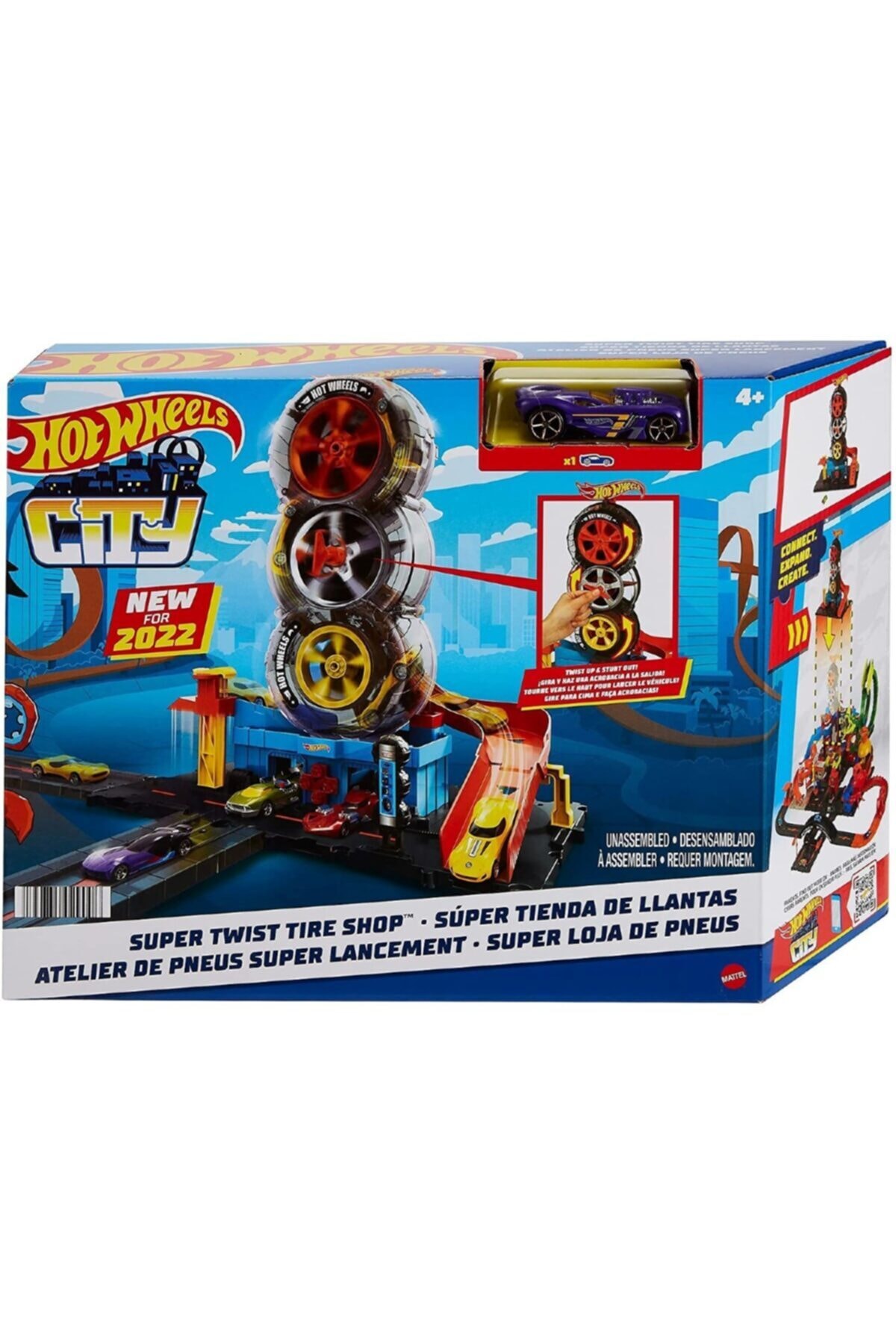 ماشین اسباب بازی فروشگاه تایر سوپر توئیست محصول دارای مجوز HDP02 از ترکیه HOT WHEELS