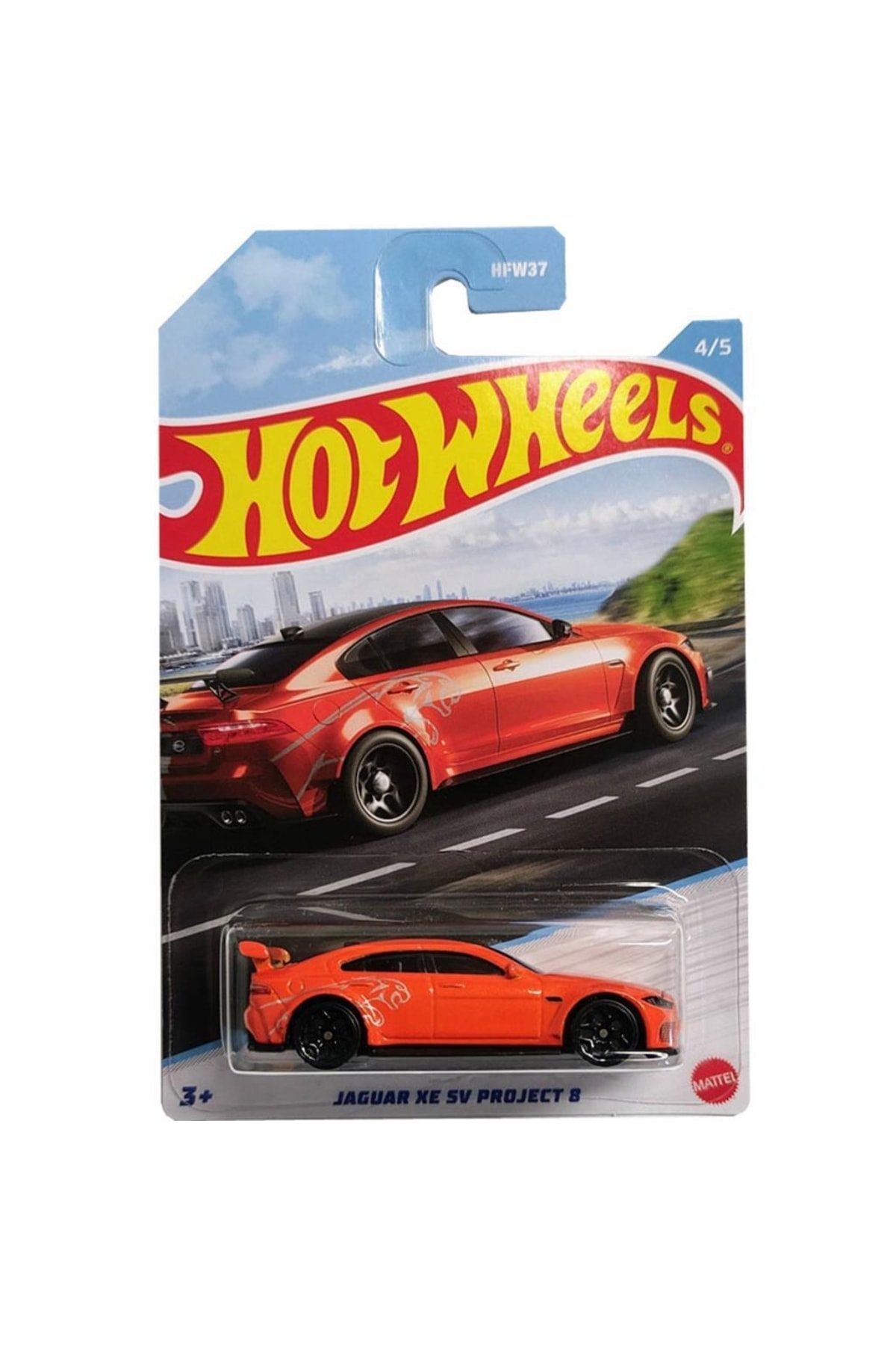 مدل خودرو CARS JAGUAR XE SV PROJECT 8 ORANGE هات ویلز اورجینال HOT WHEELS