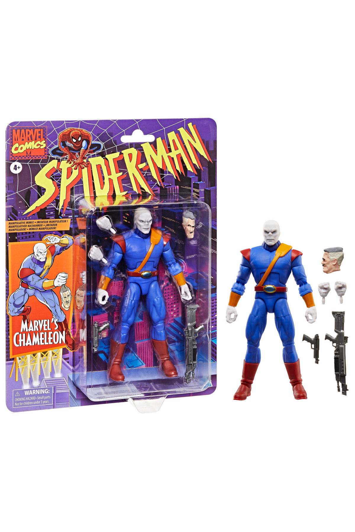 فیگور HASBRO MARVEL LEGENDS SERIES MARVEL'S CHAMELEON کمیک های رترو اکشن MARVEL