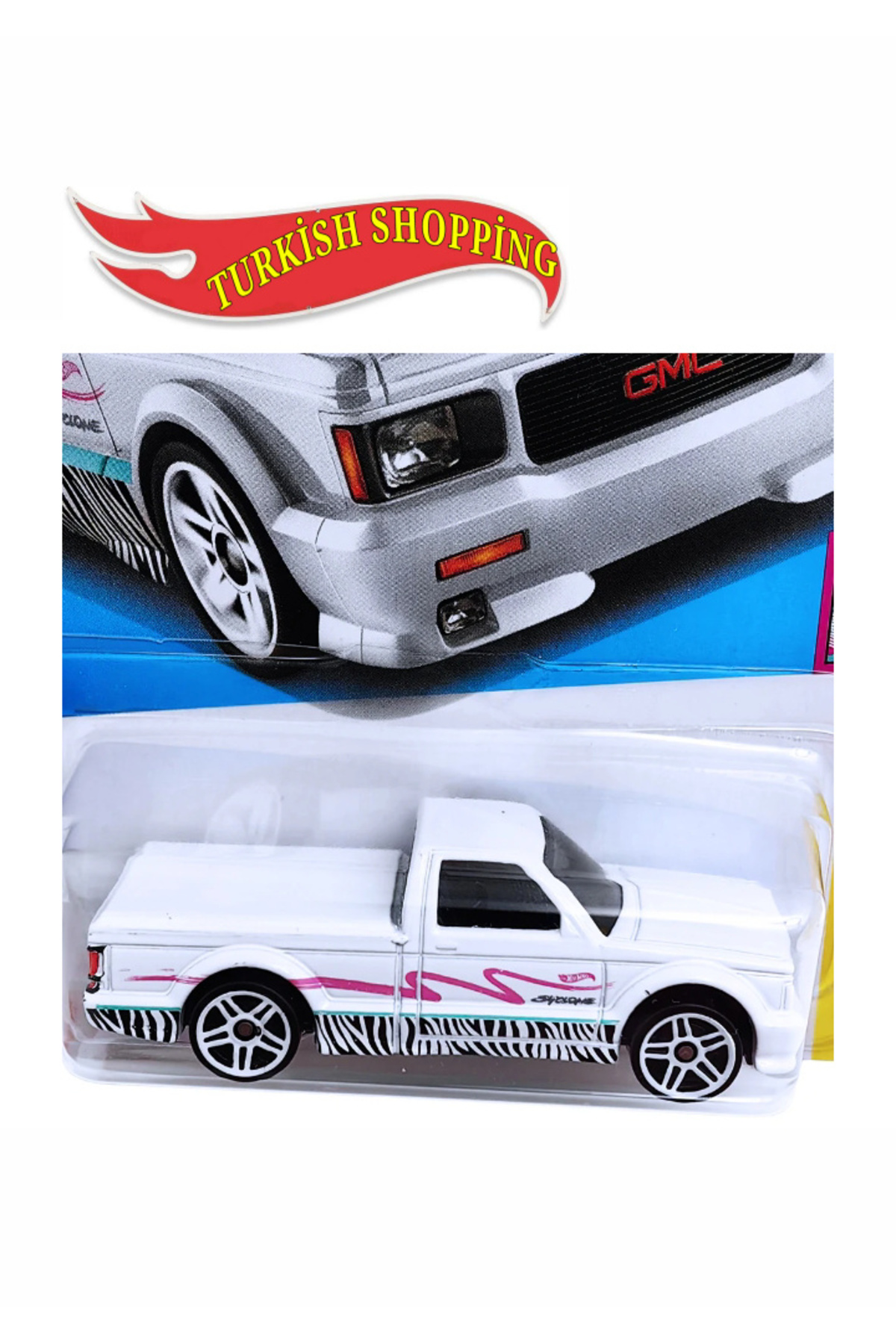 ماشین اسباب بازی 91 GMC SYCLONE PIKAP 1:64 مقیاس هات ویلز اورجینال HOT WHEELS