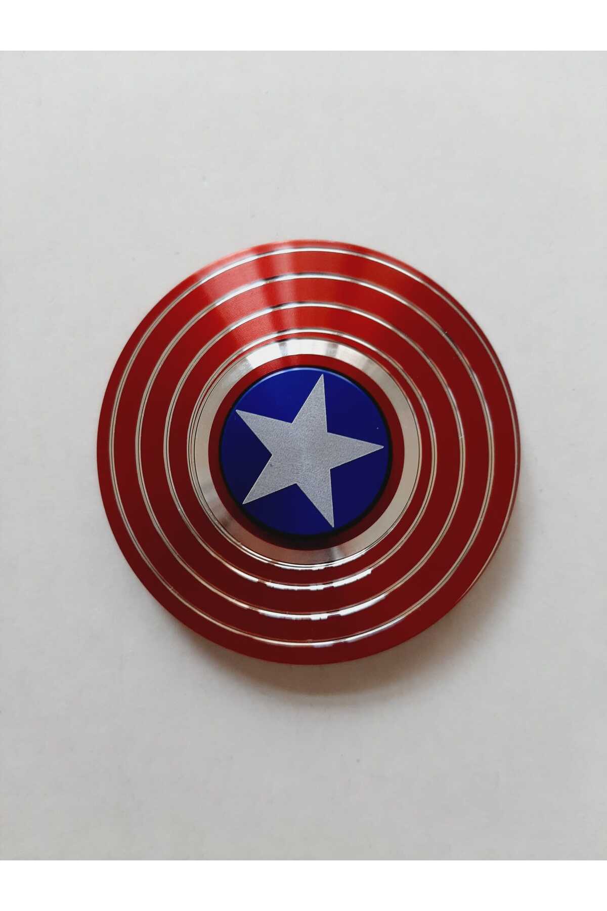 اسباب بازی های فیگور دیگر فیجت اسپینر فلزی ممتاز با انگشتی CAPTAIN AMERICA SHIELD قرمز bir sürü eşya pak market