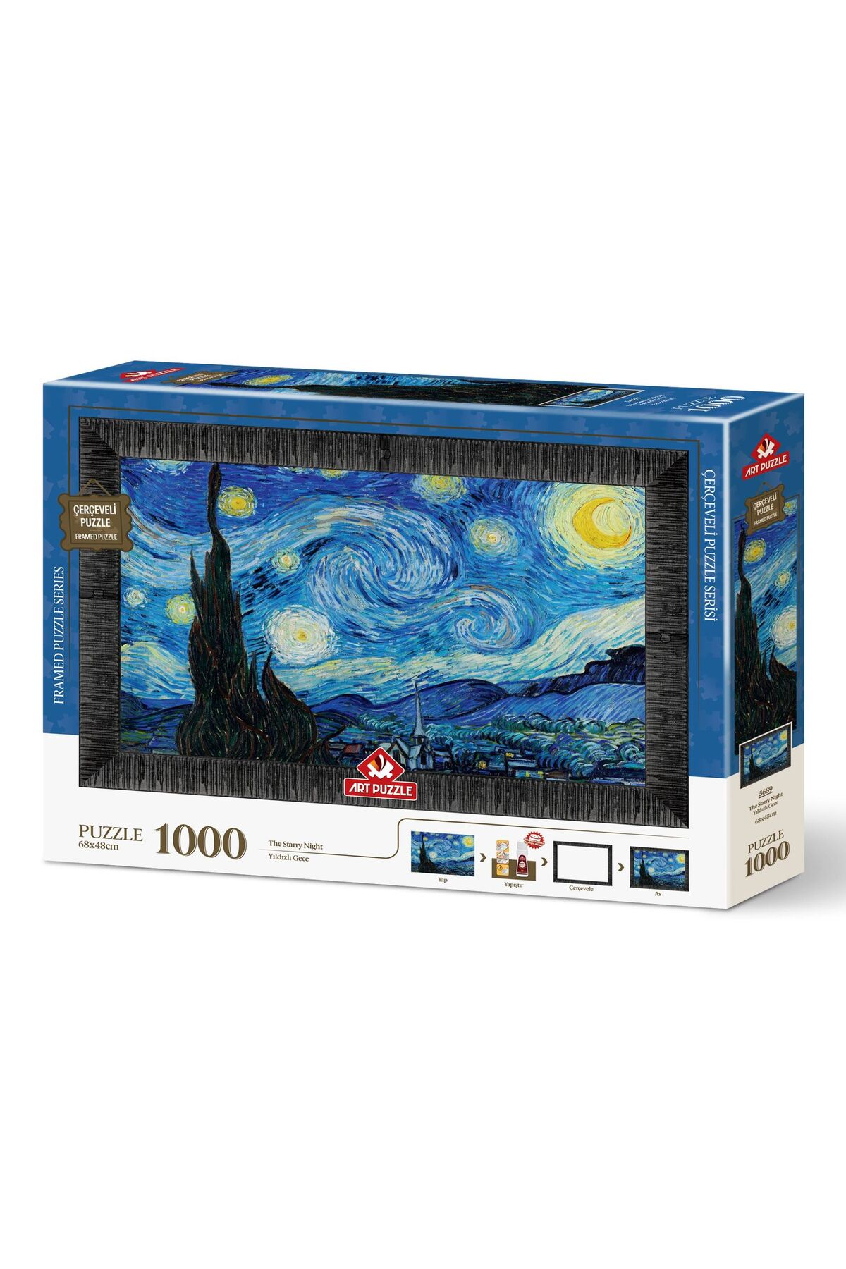 پازل 1000 تکه ای با قاب شب ستاره از ترکیه Art Puzzle