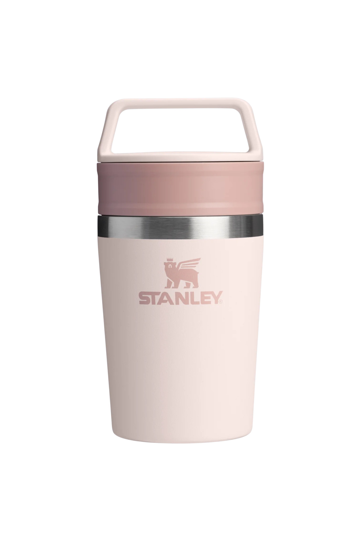 فلاسک لیوان مسافرتی CAFÉ TO GO 0.23L 8 اونس قمقمه صورتی روشن اورجینال Stanley
