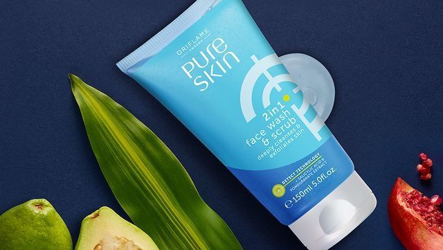 شوینده و اسکراب صورت پیوراسکین اوریفلیم Pure Skin Oriflame