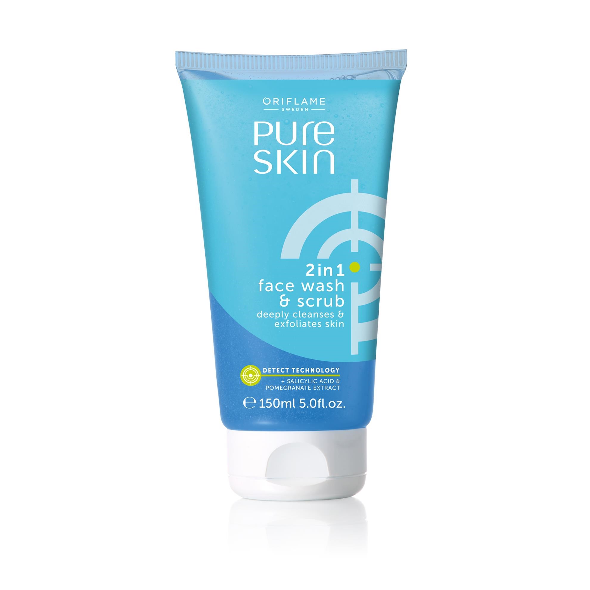 شوینده و اسکراب صورت پیوراسکین اوریفلیم Pure Skin Oriflame