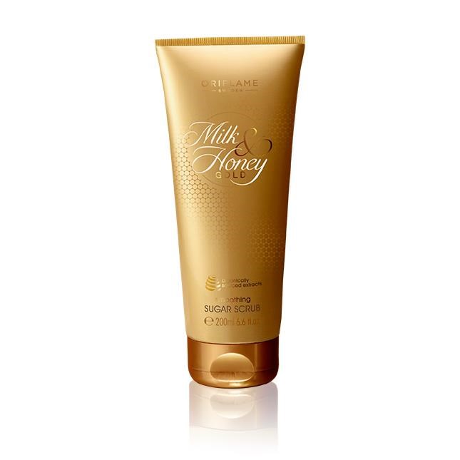اسکراب لایه بردار بدن شکری شیروعسل اوریفلیم Milk &amp; Honey Gold Sugar
