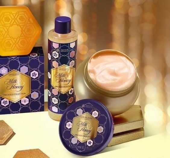 روغن بدن اکلیلی شیروعسل اوریفلیم پرشس Milk Honey Gold