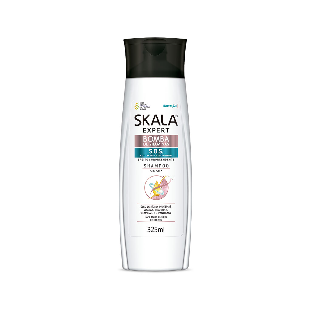 شامپو بمب ویتامین S.O.S اسکالا Skala اورجینال 325 میلی لیتر