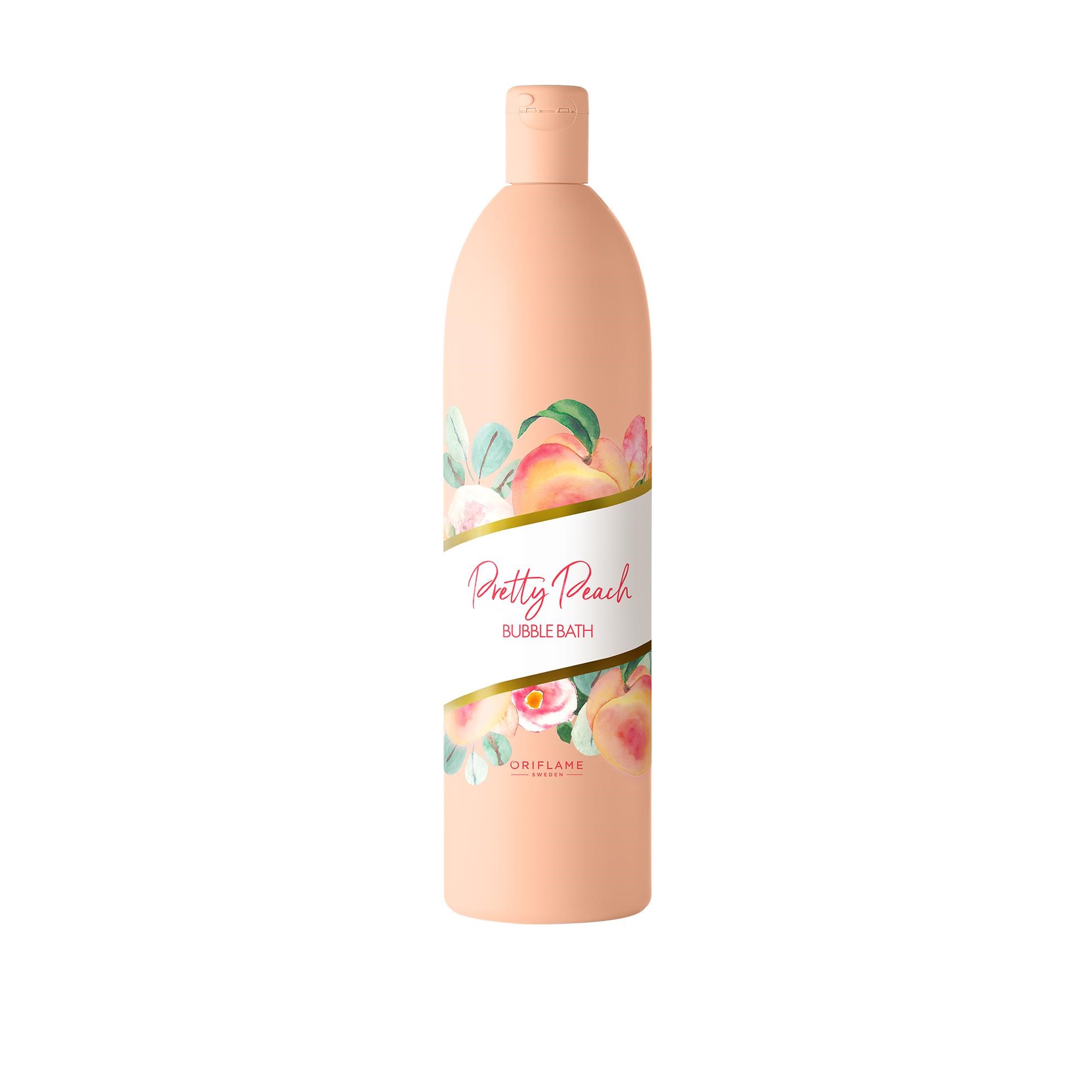 شاور و شامپو کف کننده پرتی پیچ با عصاره هلو و گل سفید اوریفلیم Pretty Peach