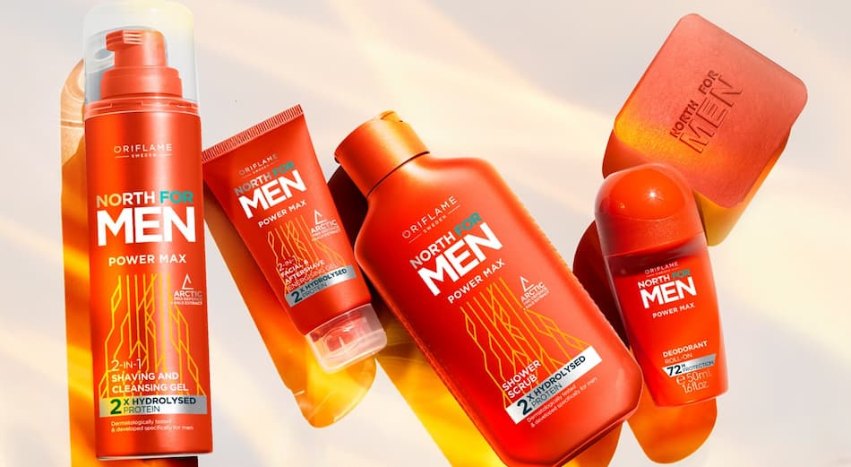 ژل مرطوب کننده صورت پاورمکس نورث فور من اوریفلیم NORTH FOR MEN Oriflame