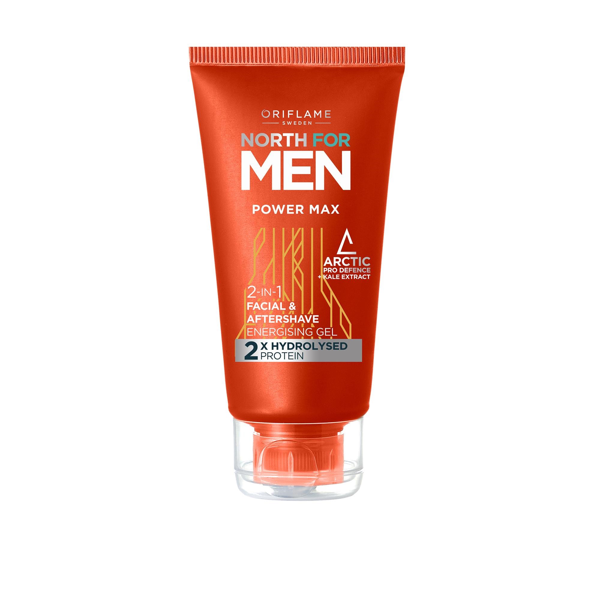 ژل مرطوب کننده صورت پاورمکس نورث فور من اوریفلیم NORTH FOR MEN Oriflame