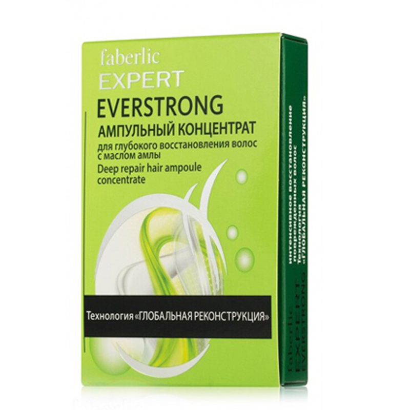 آمپول موی فابرلیک برای ترمیم عمیق مو Faberlic Expert Everstrong