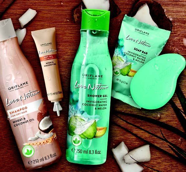 روغن داغ نارگیل و گندم لاونیچر اوریفلیم LOVE NATURE Hot Oil Oriflame