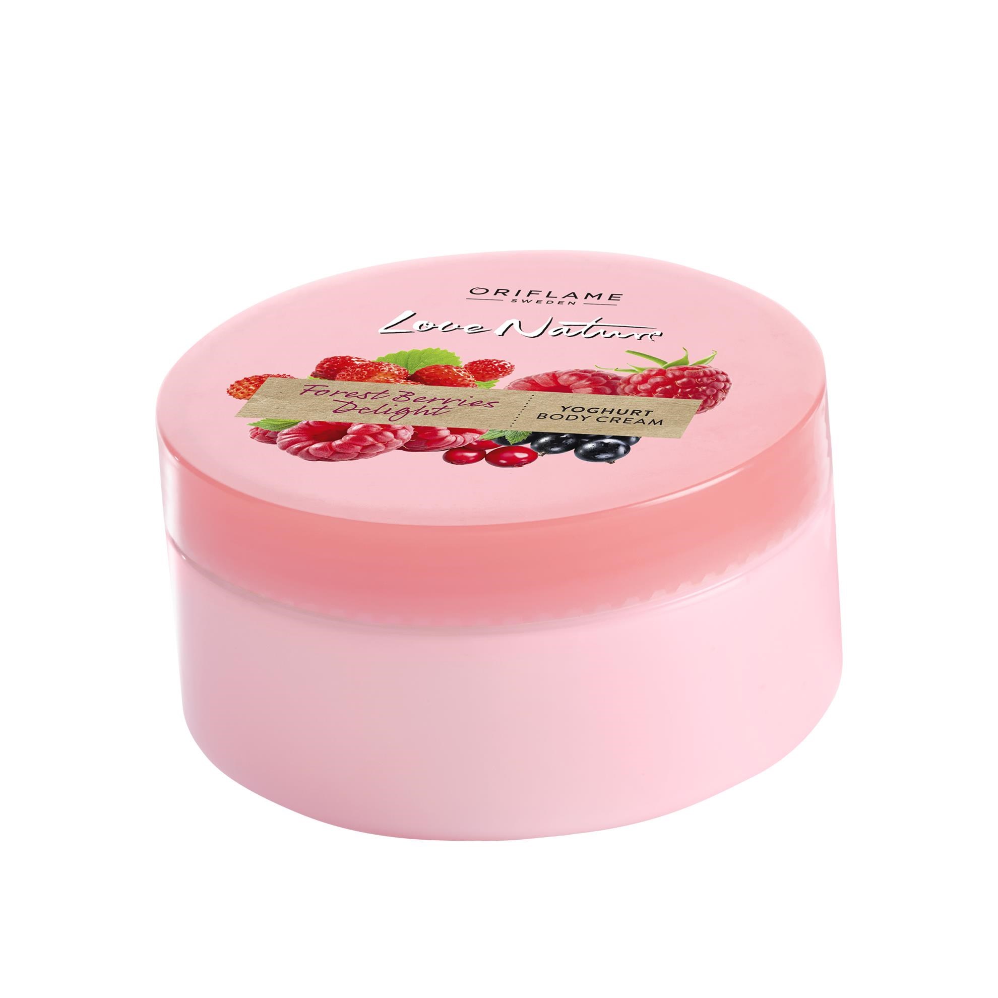 کرم بدن توت جنگلی و ماست لاونیچر اوریفلیم Love Nature Cream Orfilame