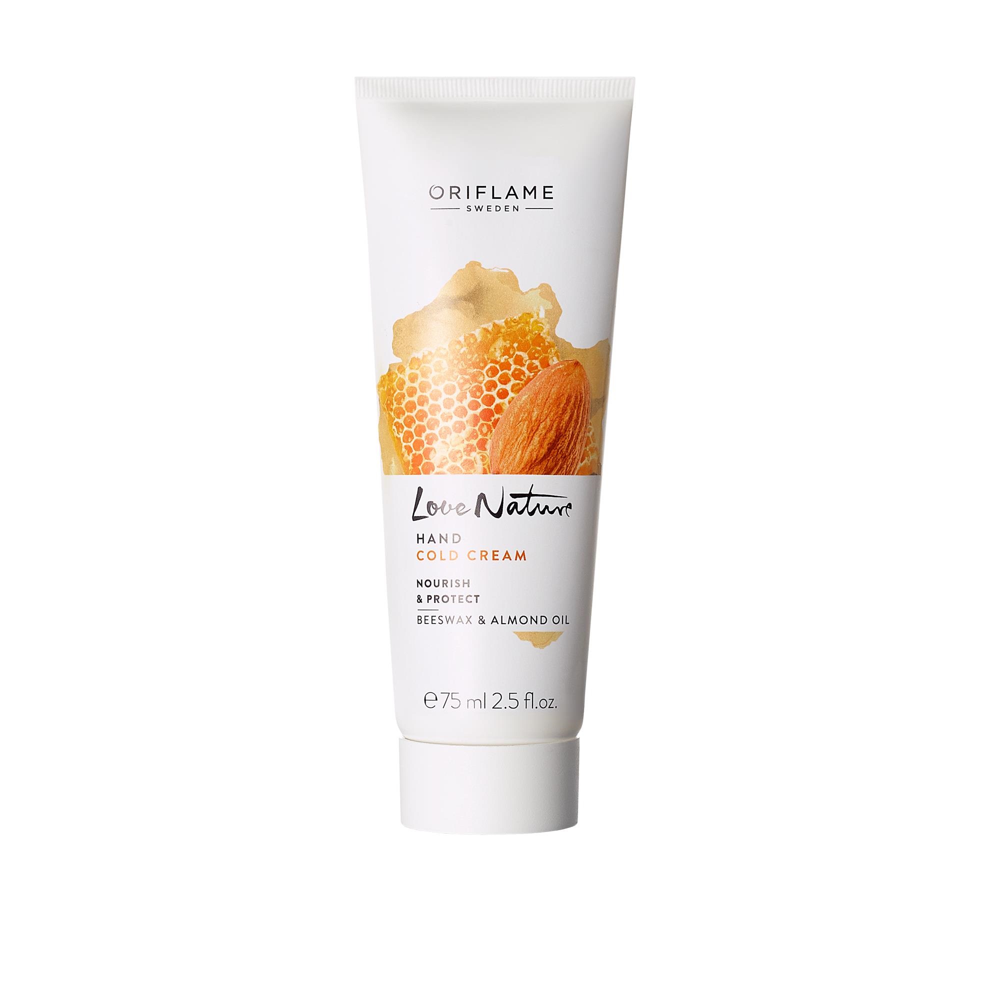 کرم دست موم عسل و بادام لاونیچر اوریفلیم LOVE NATURE Cream Oriflame