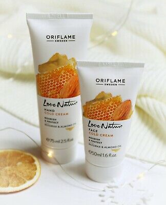 کرم دست موم عسل و بادام لاونیچر اوریفلیم LOVE NATURE Cream Oriflame