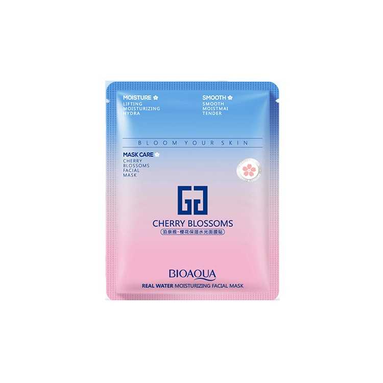 ماسک صورت شکوفه گیلاس بیوآکوا Bioaqua CHERRY BLOSSOMS MASK