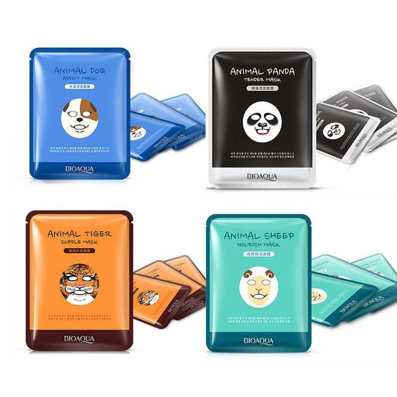 ماسک ورقه ای حیوانات بیوآکوا Cute Animal Face Masks BioAqua