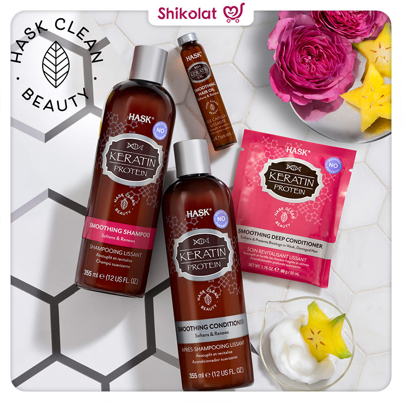 شامپو کراتین پروتئین هاسک حجم 355 میل | Hask SHAMPOO