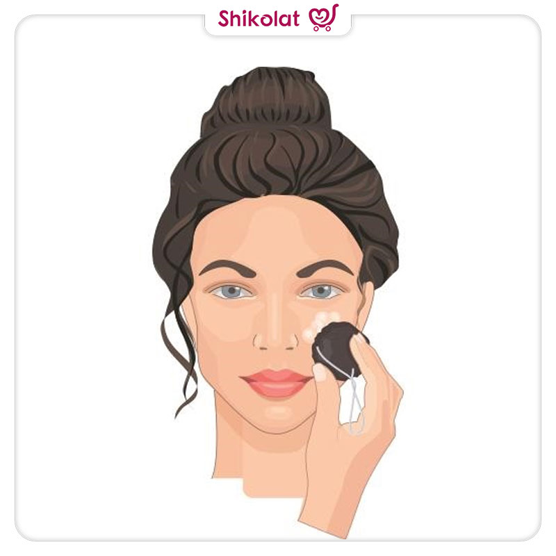 اسفنج شستشوی صورت و بدن کنجاک زغال سنگ اوریفلیم