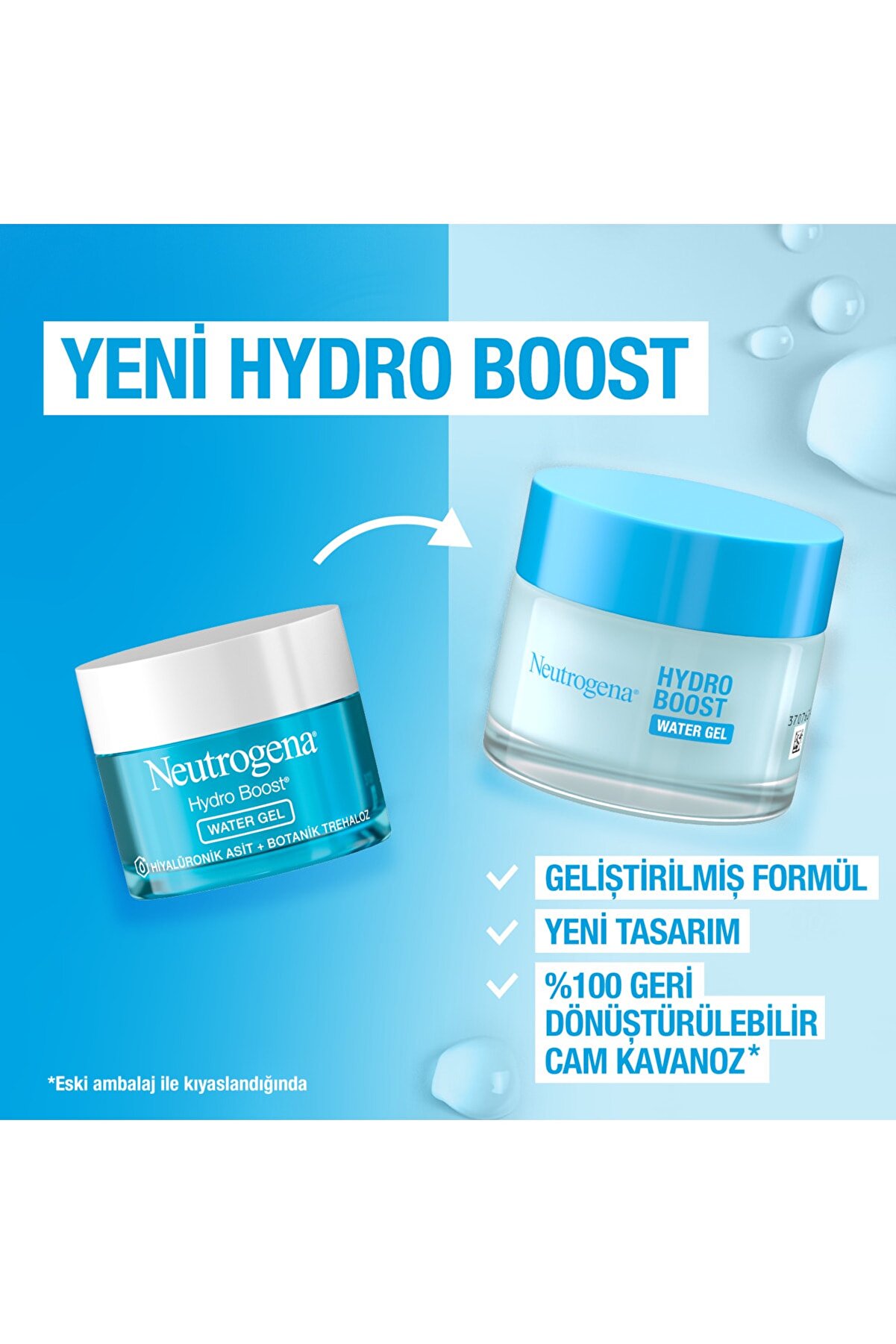 واتر ژل آبرسان هیدرو بوست حجم ۵۰ میل نوتروژینا Neutrogena