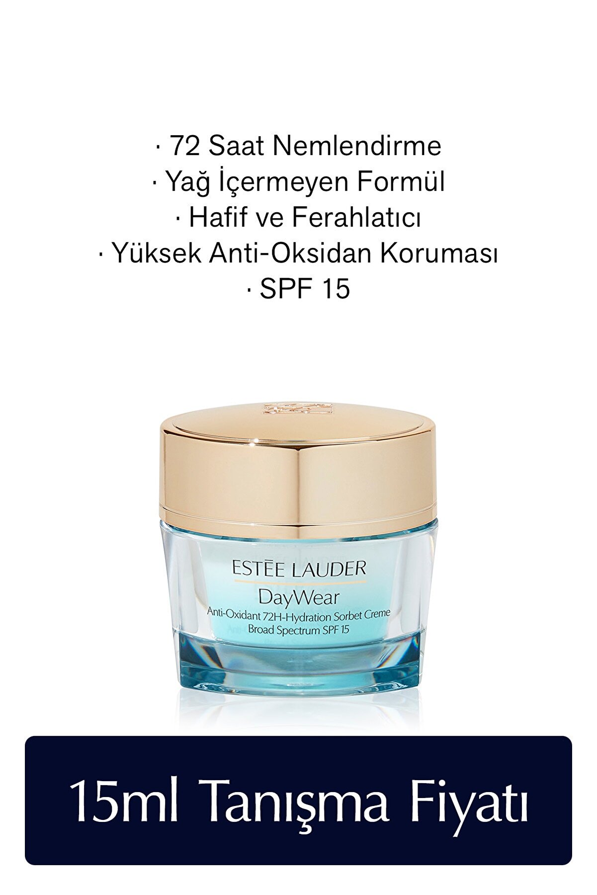 کرم مرطوب کننده 72 ساعته مدل Daywear با حجم 15 میل استی لادر Estee Lauder