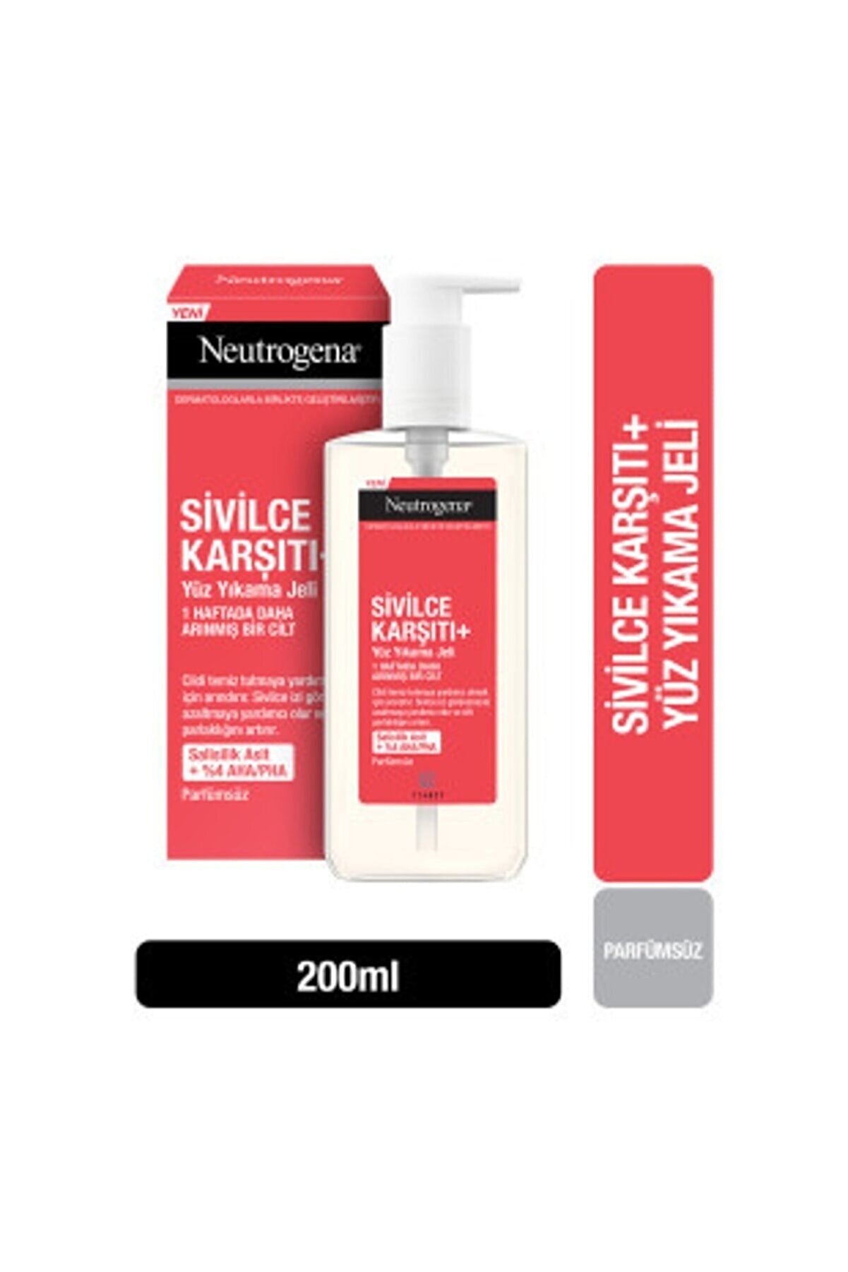 ژل ضد آکنه و پاک کننده نوتروژنا 200 میلی لیتر نوتروژینا Neutrogena