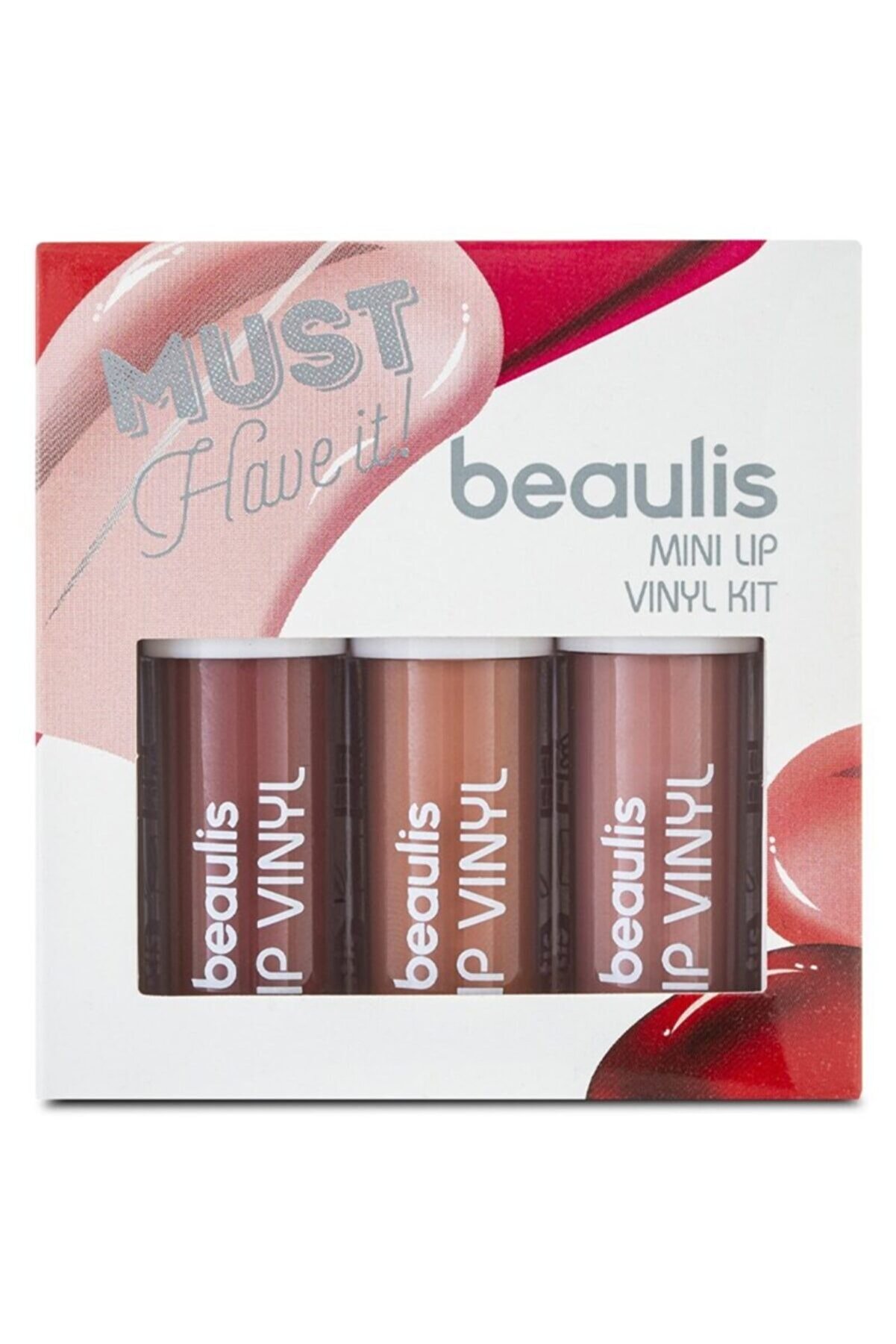 ست رژ لب مایع و براق سایز مینی  بیولیس Beaulis