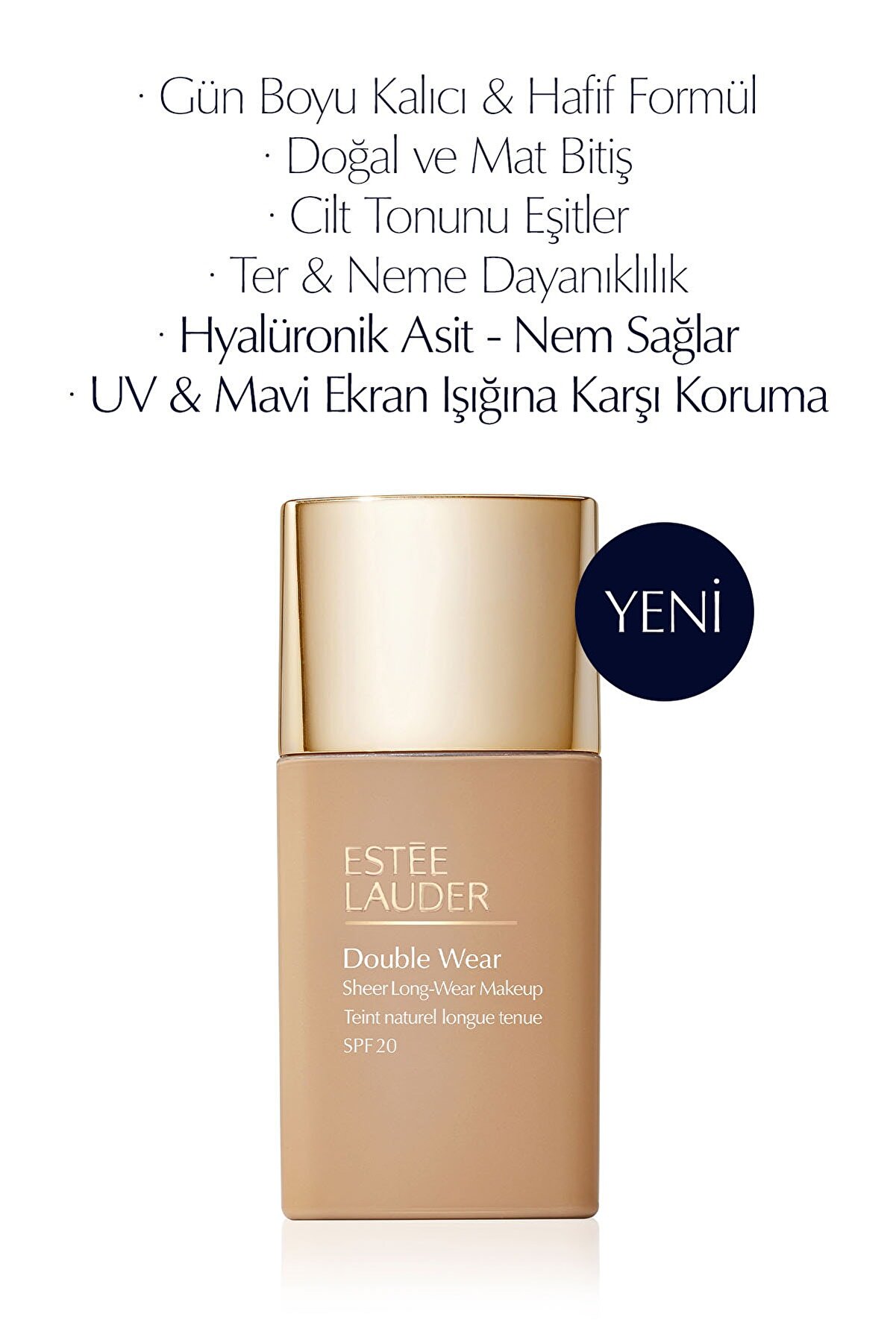 کرم پودر پوشش متوسط درخشان کننده روشن کننده و رطوبت رسان Spf20 30ml  استی لادر Estee Lauder