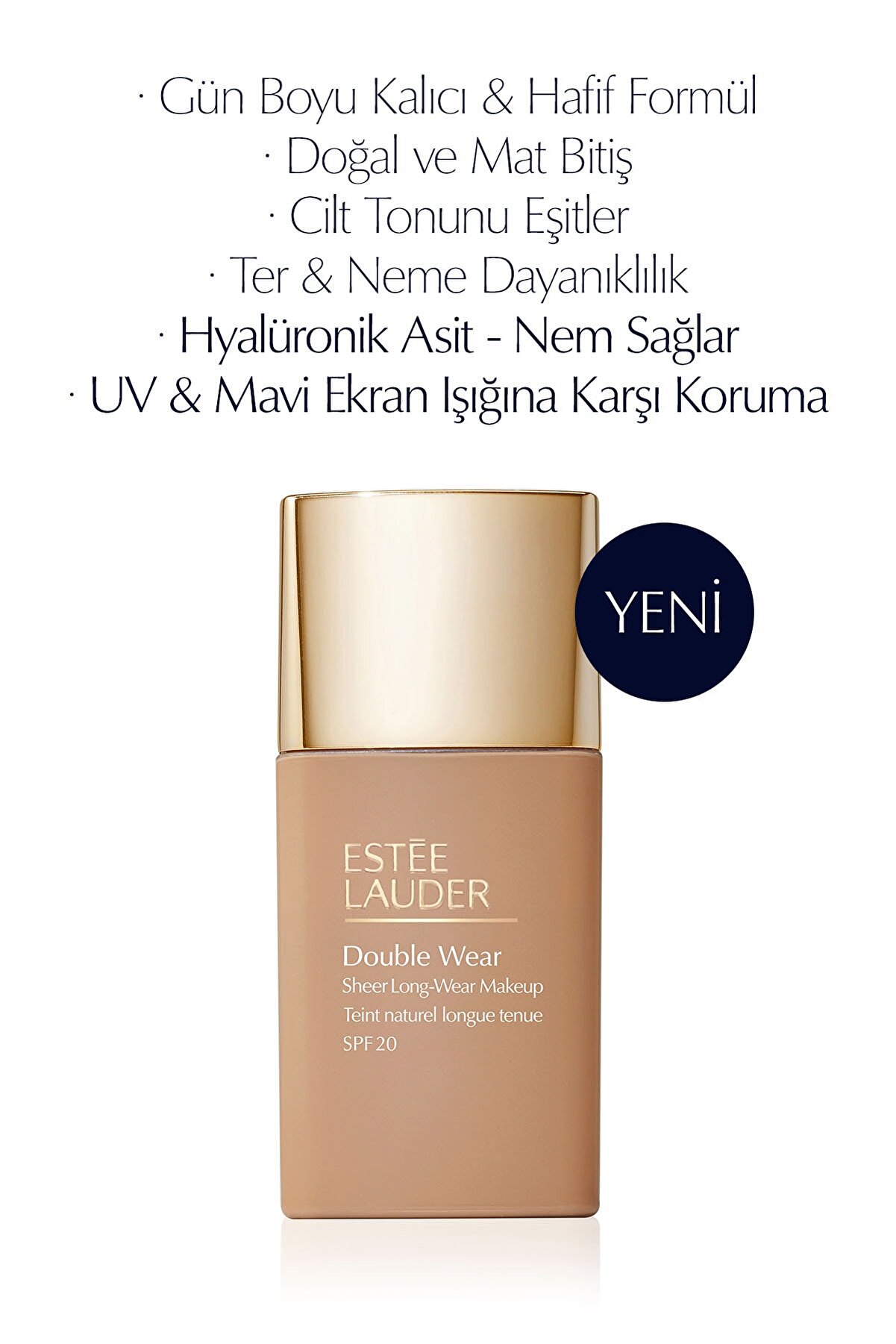 کرم پودر پوشش متوسط درخشان کننده روشن کننده و رطوبت رسان Spf20 30ml  استی لادر Estee Lauder