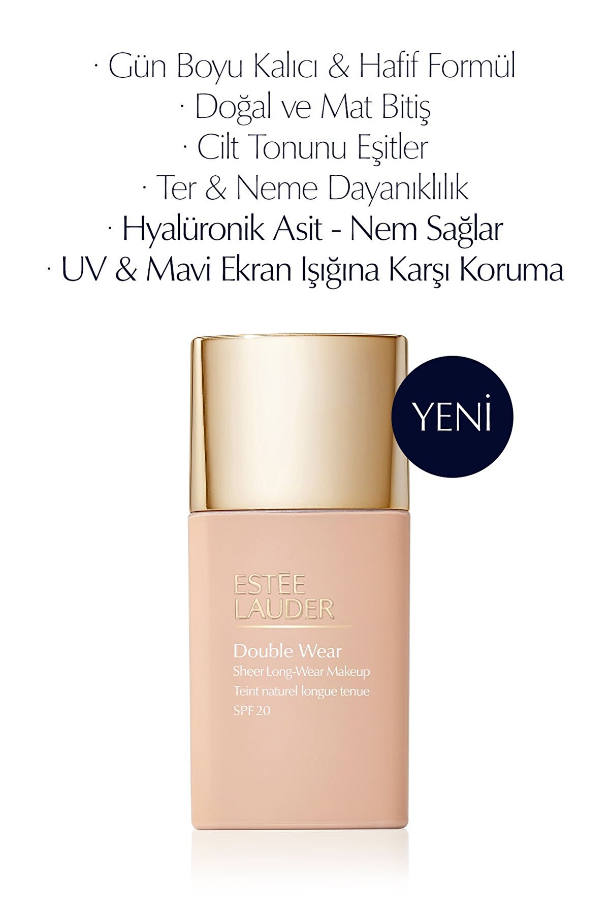 کرم پودر پوشش متوسط درخشان کننده و رطوبت رسان Spf20 30ml استی لادر Estee Lauder