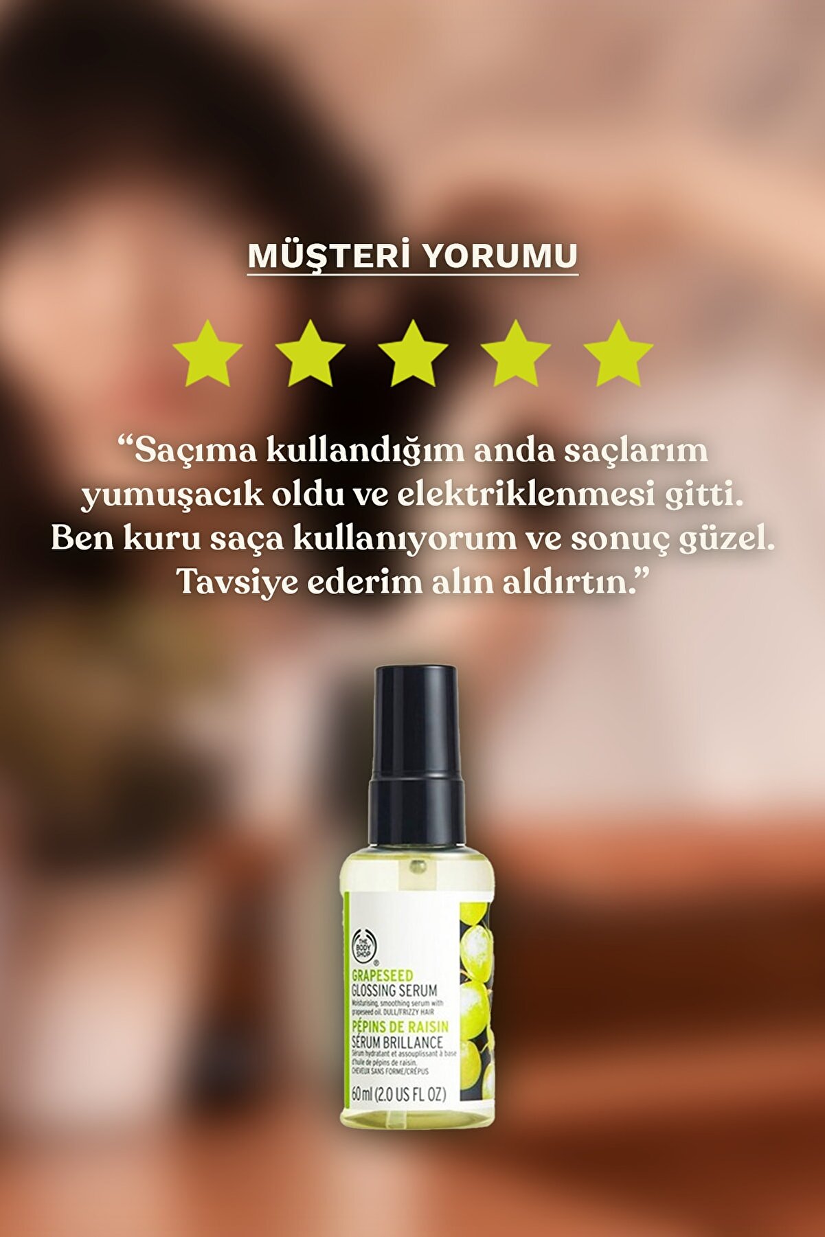 سرم مو براق کننده هسته انگور 60 میل بادی شاپ The body shop