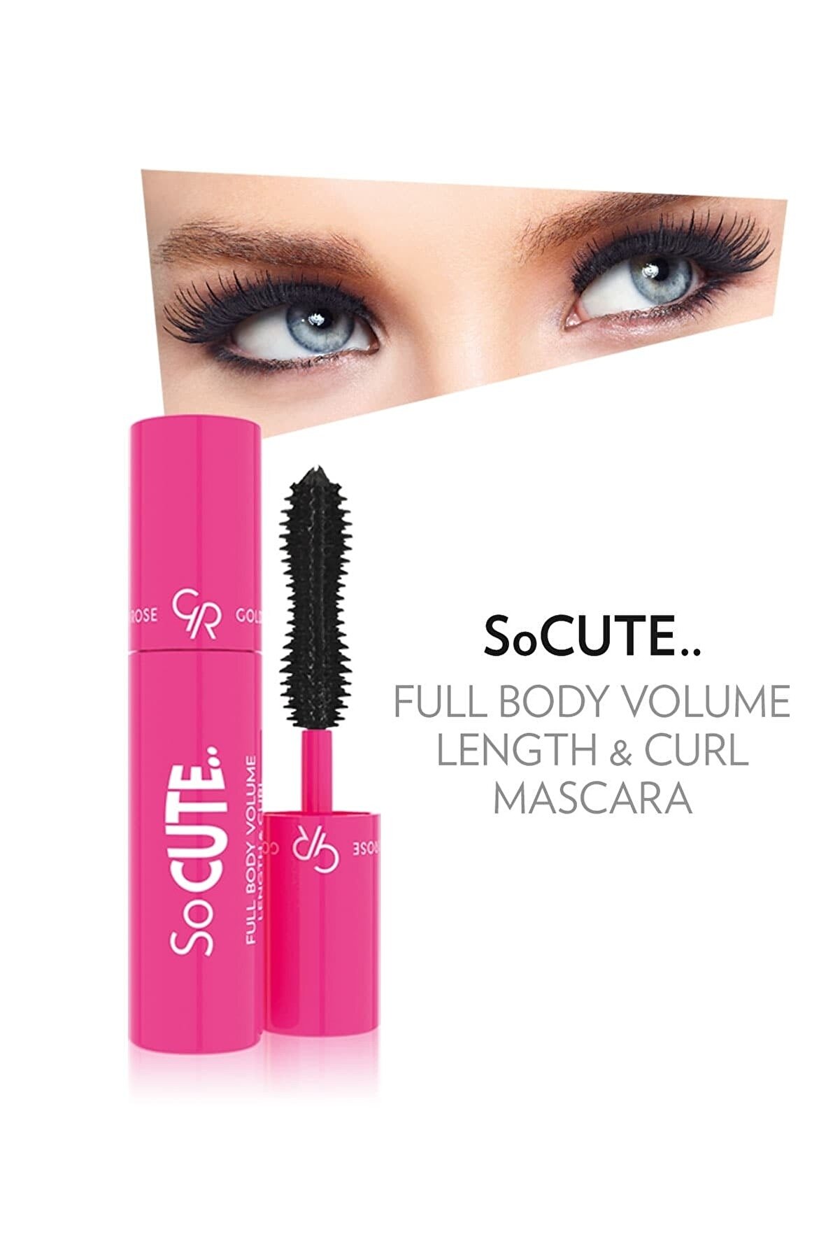 ریمل حجم دهنده مدل SO CUTE MASCARA با حجم 2.5 میل گلدن رز Golden Rose