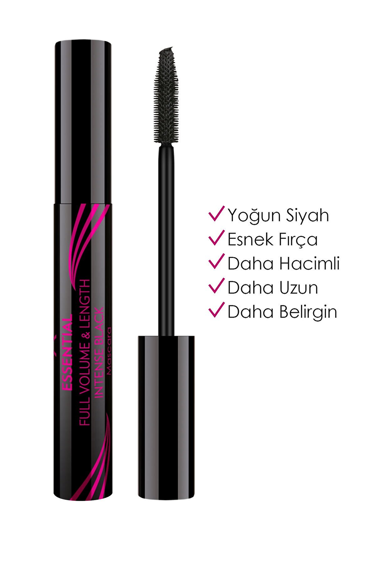 ریمل حجم دهنده و بلند کننده مژه Essential مشکی گلدن رز Golden Rose