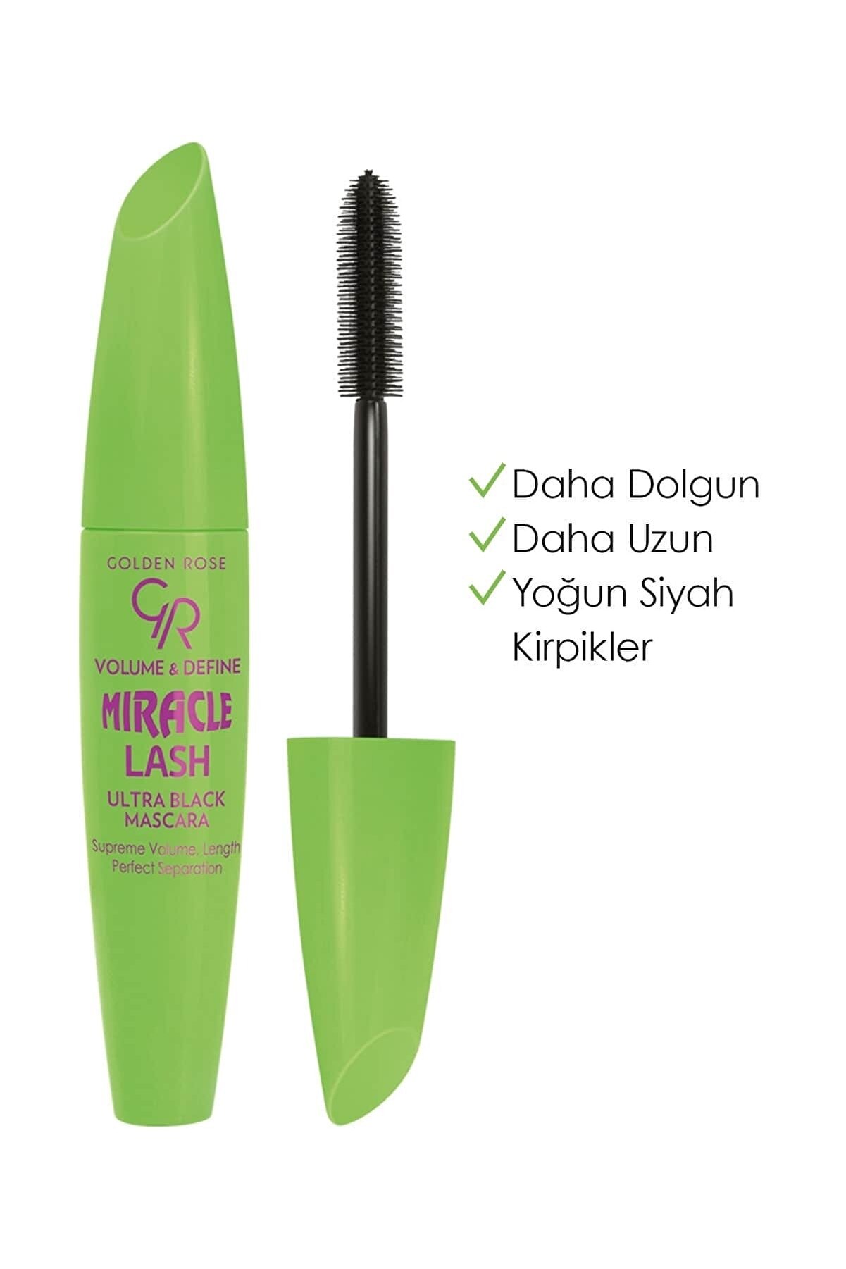 ریمل حجم دهنده و بلند کننده Miracle Lash Ultra مشکی گلدن رز Golden Rose