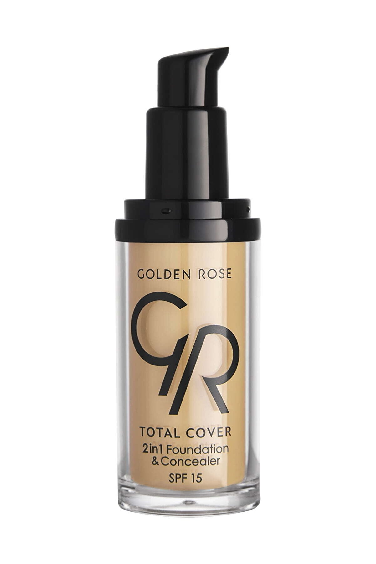 کرم پودر  مدل Total Cover  با حجم 30 میلی لیتر و SPF 15 شماره 15 گلدن رز Golden Rose