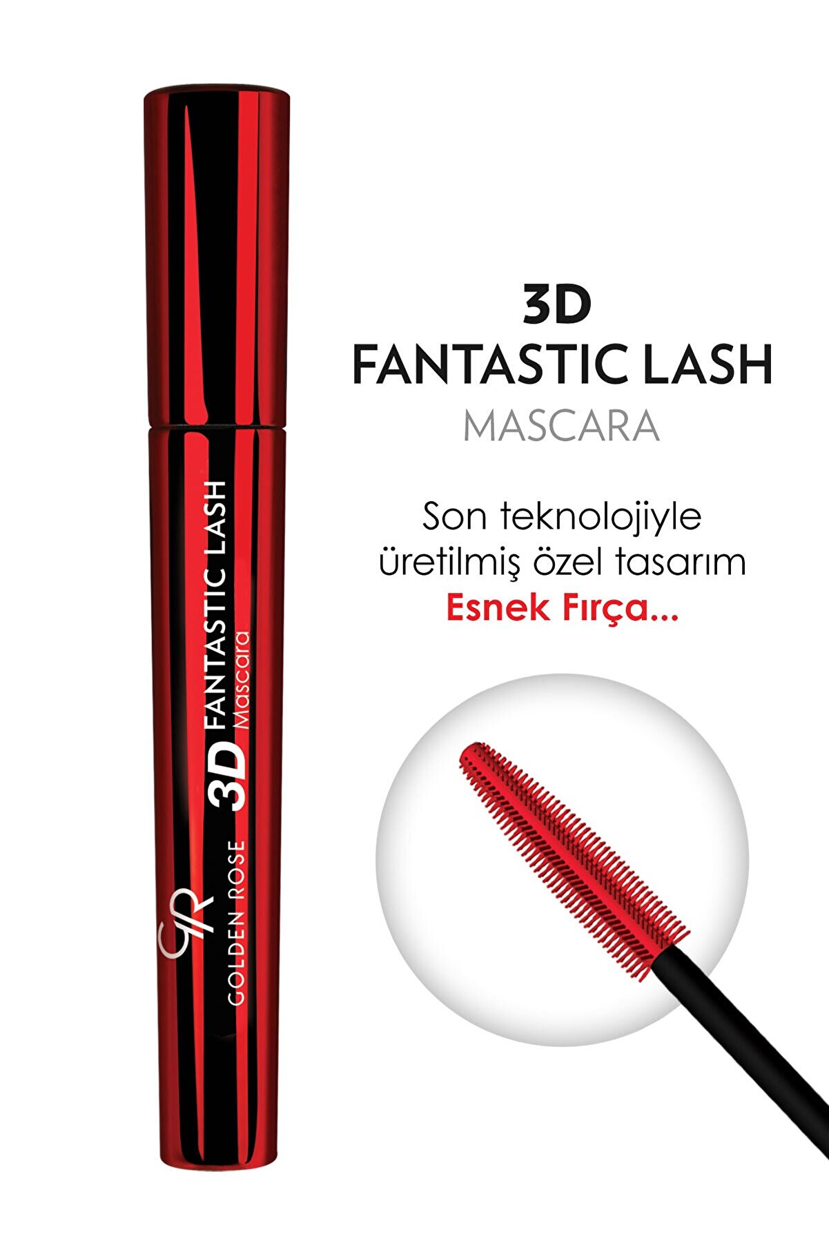 ریمل حجم دهنده 3d Fantastic Lash مشکی گلدن رز Golden Rose