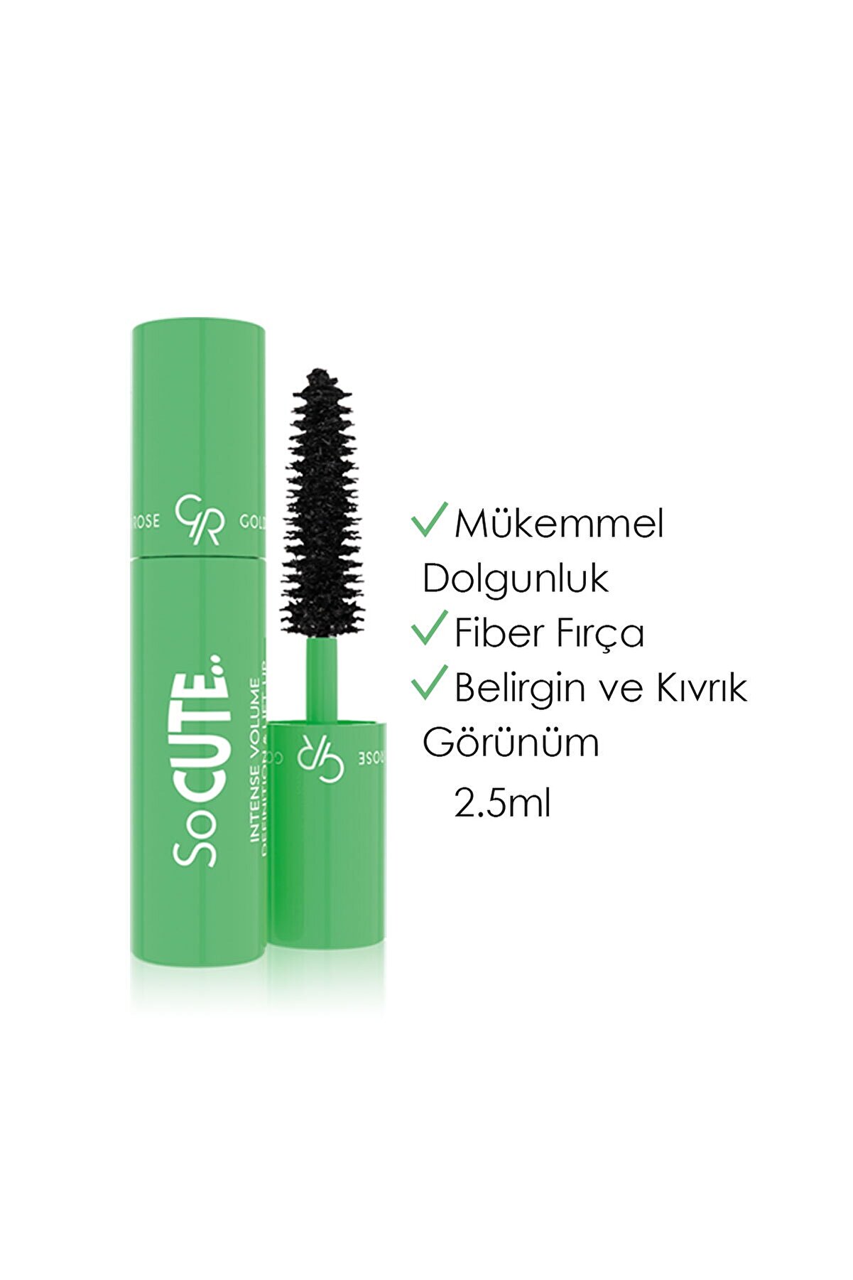 ریمل حجم دهنده So Cute Intense Volume Definition مشکی گلدن رز Golden Rose