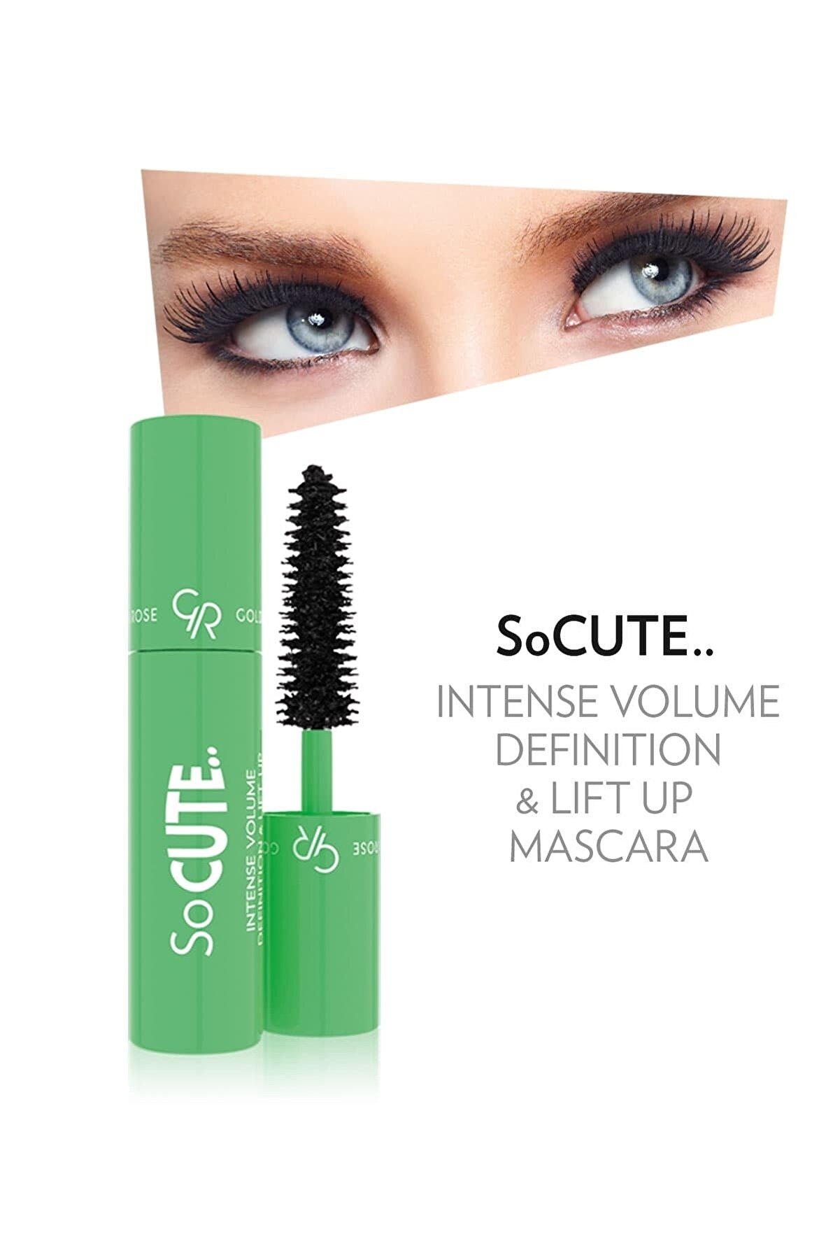 ریمل حجم دهنده So Cute Intense Volume Definition مشکی گلدن رز Golden Rose