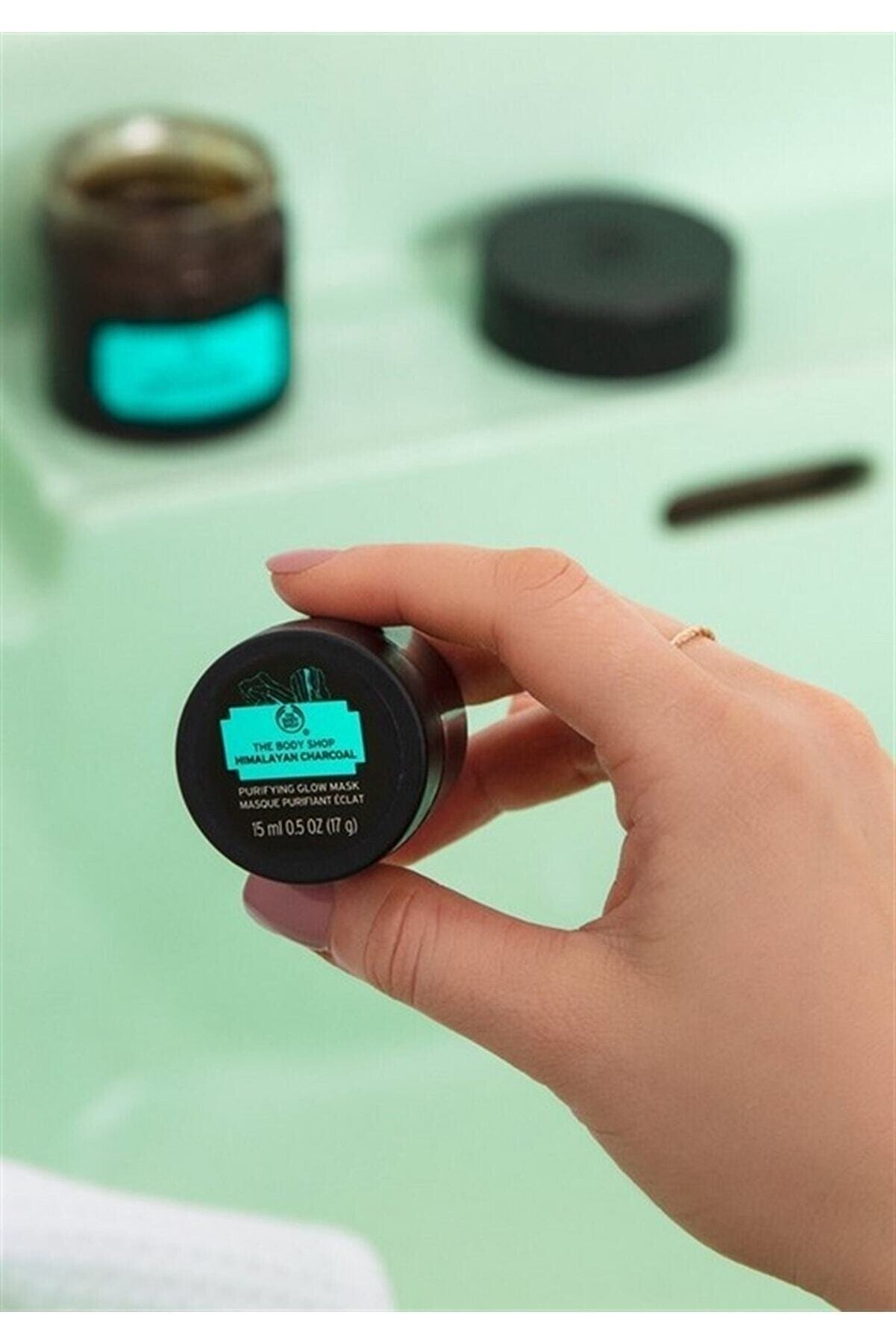 ماسک تابشی پاک کننده سم هیمالیا زغال چوب 15 میلی لیتر بادی شاپ The body shop