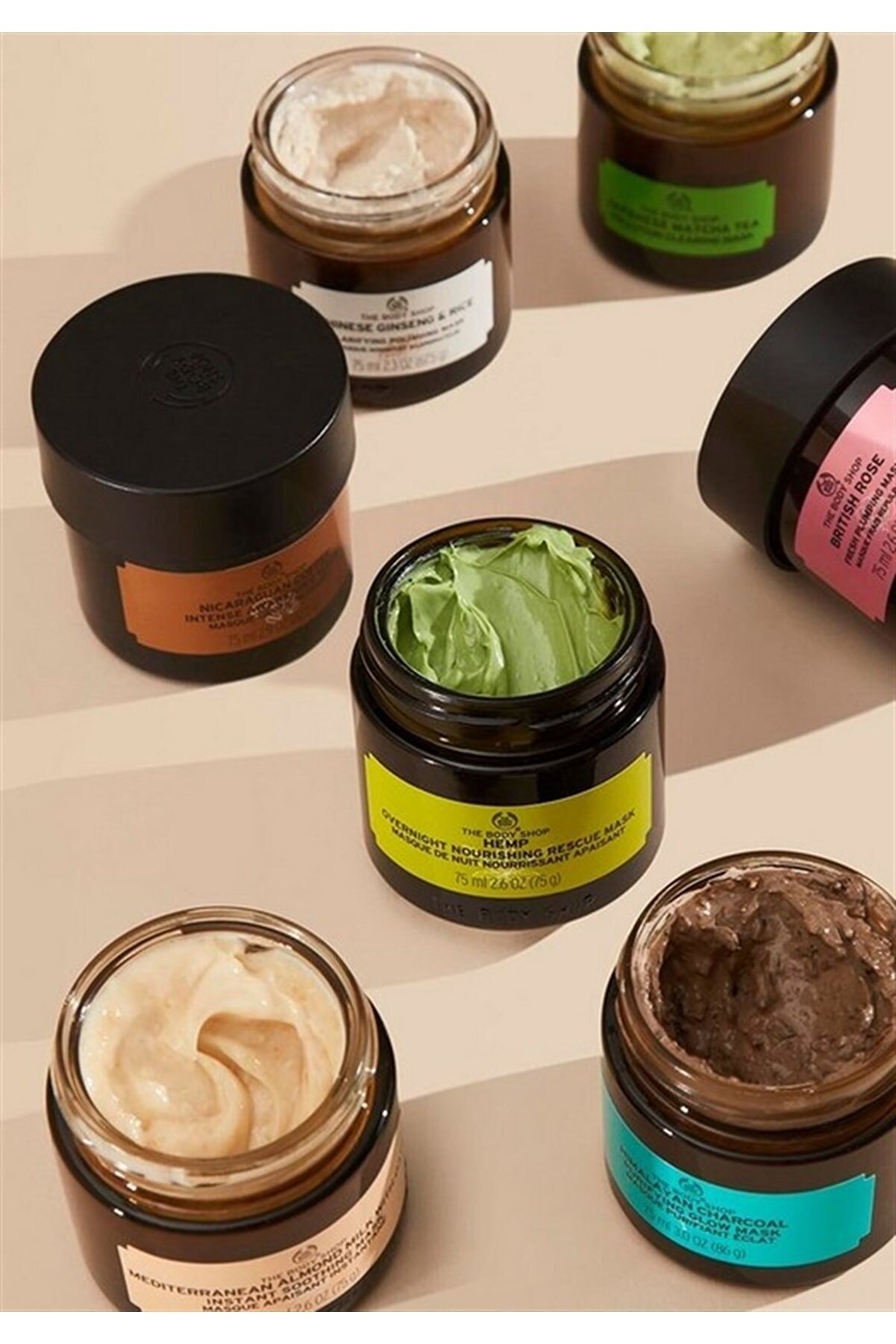 ماسک جینسینگ و برنج چینی روشن کننده و پاک کننده 15 میلی لیتر بادی شاپ The body shop