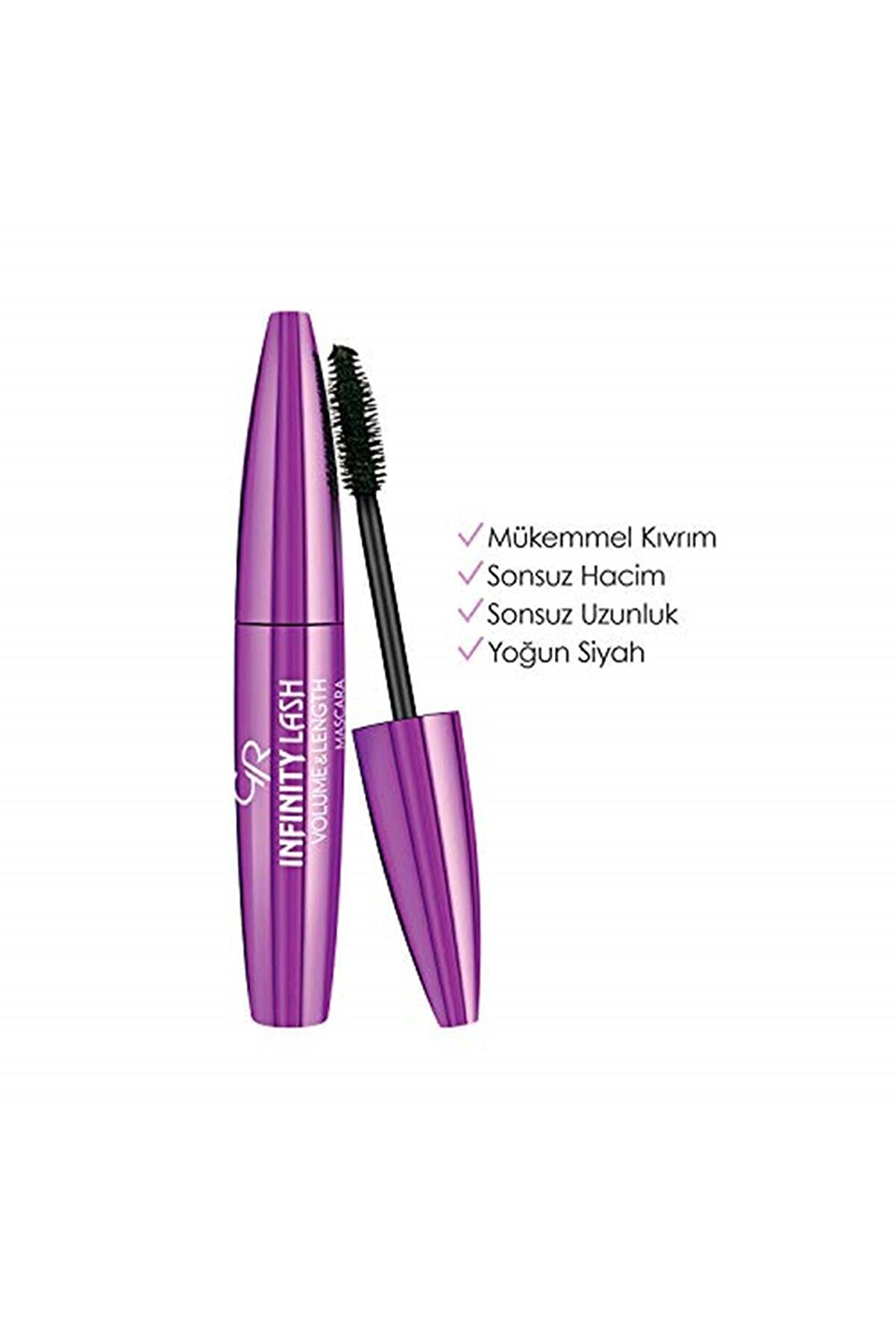 ریمل حجم دهنده و بلند کننده Infinity Lash مشکی گلدن رز Golden Rose