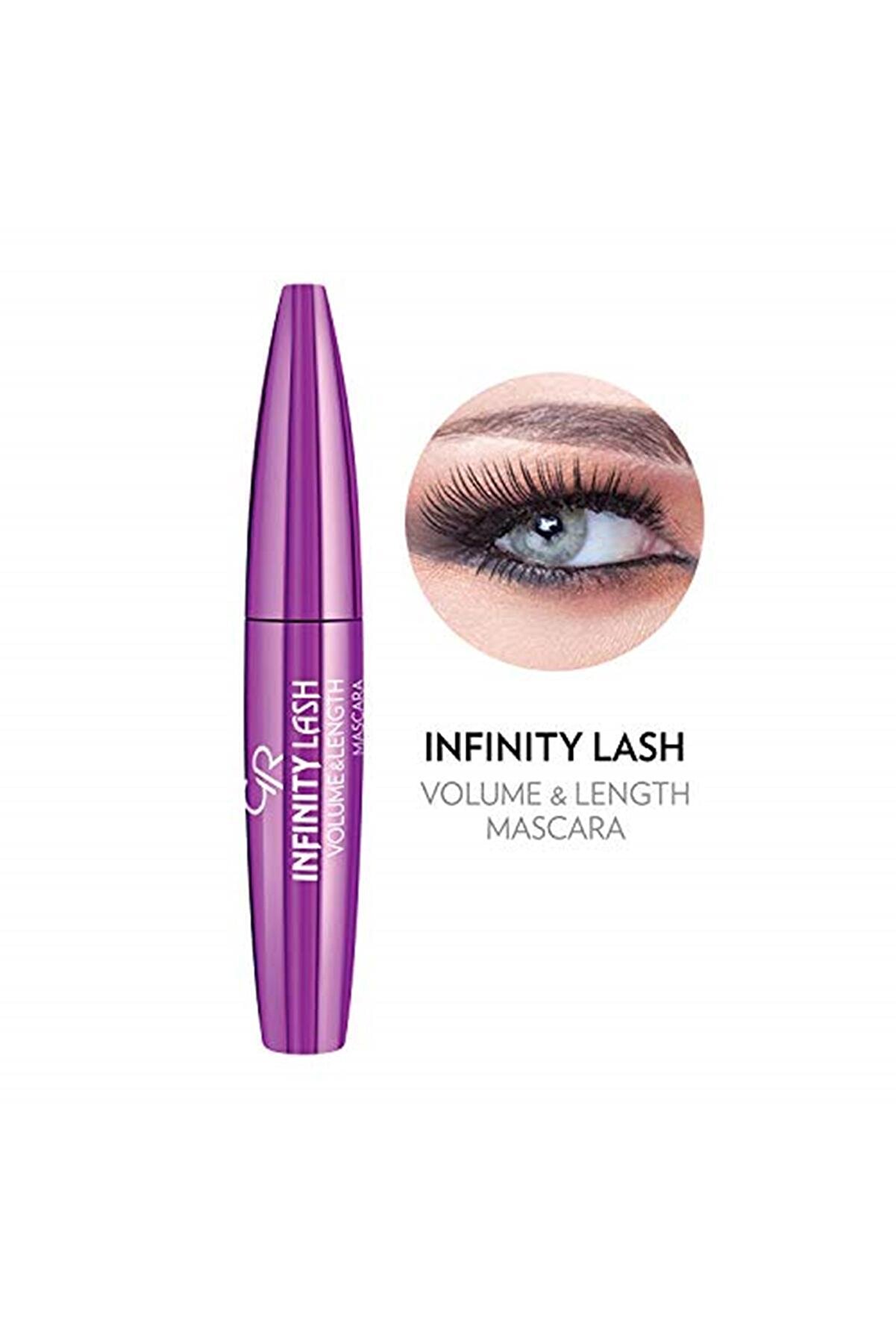 ریمل حجم دهنده و بلند کننده Infinity Lash مشکی گلدن رز Golden Rose