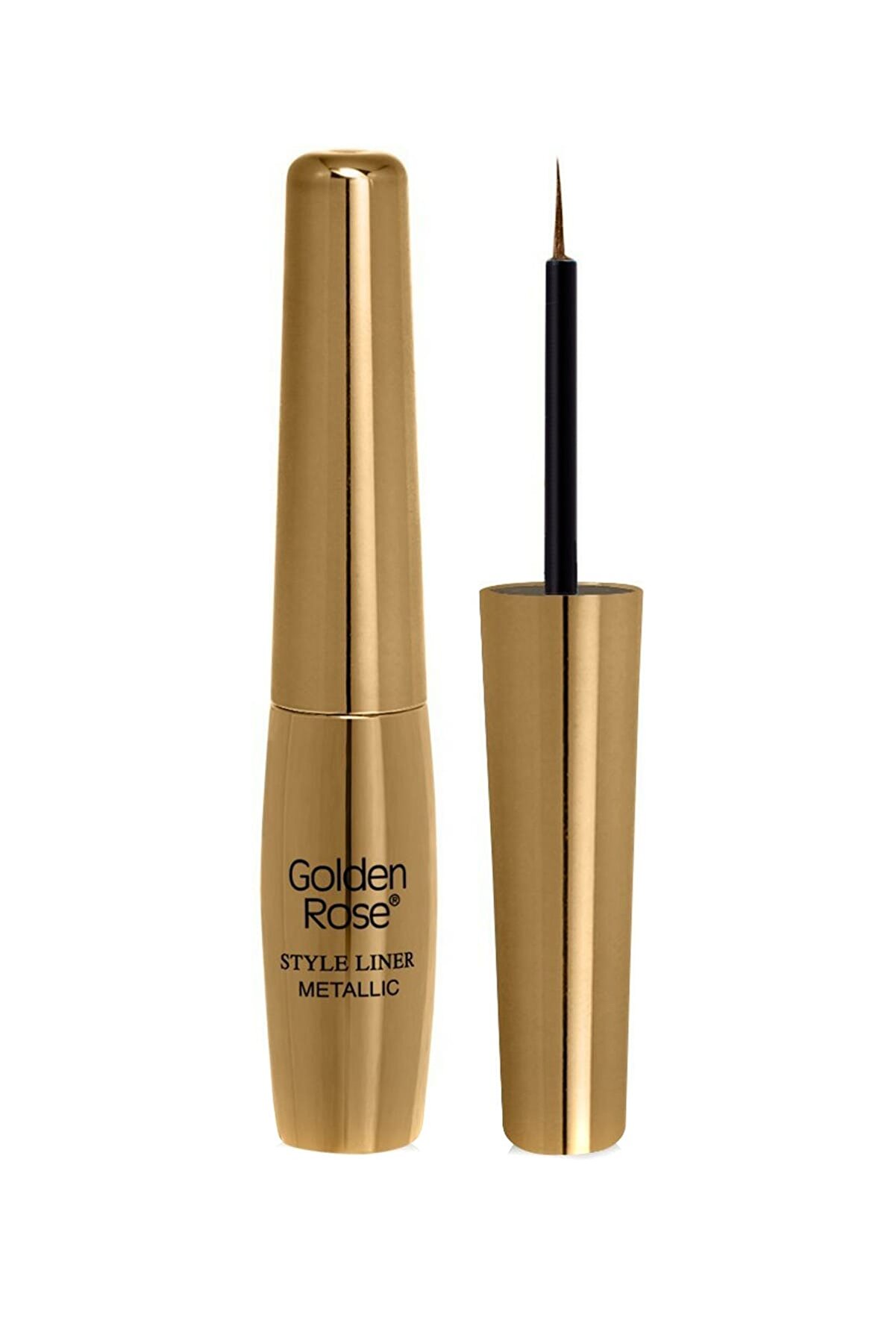 خط چشم طلایی مدل Style Liner Metallic  گلدن رز Golden Rose
