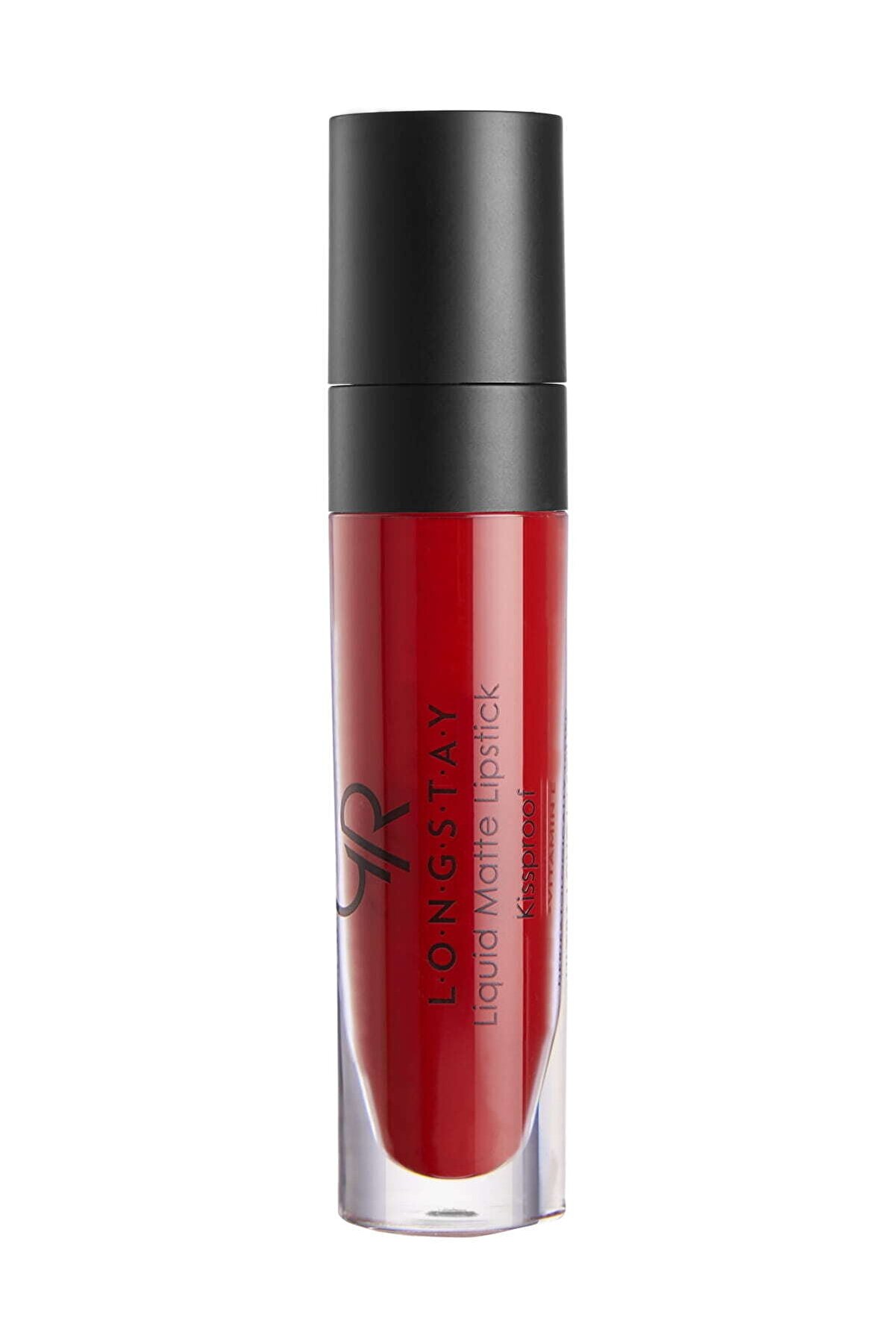 رژ لب مات مایع رنگ قرمز شماره 18 گلدن رز Golden Rose